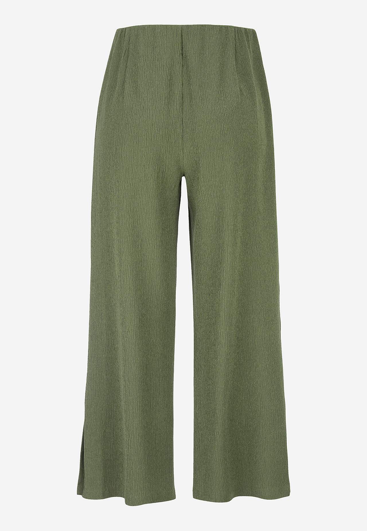 Jersey broek met structureel motief