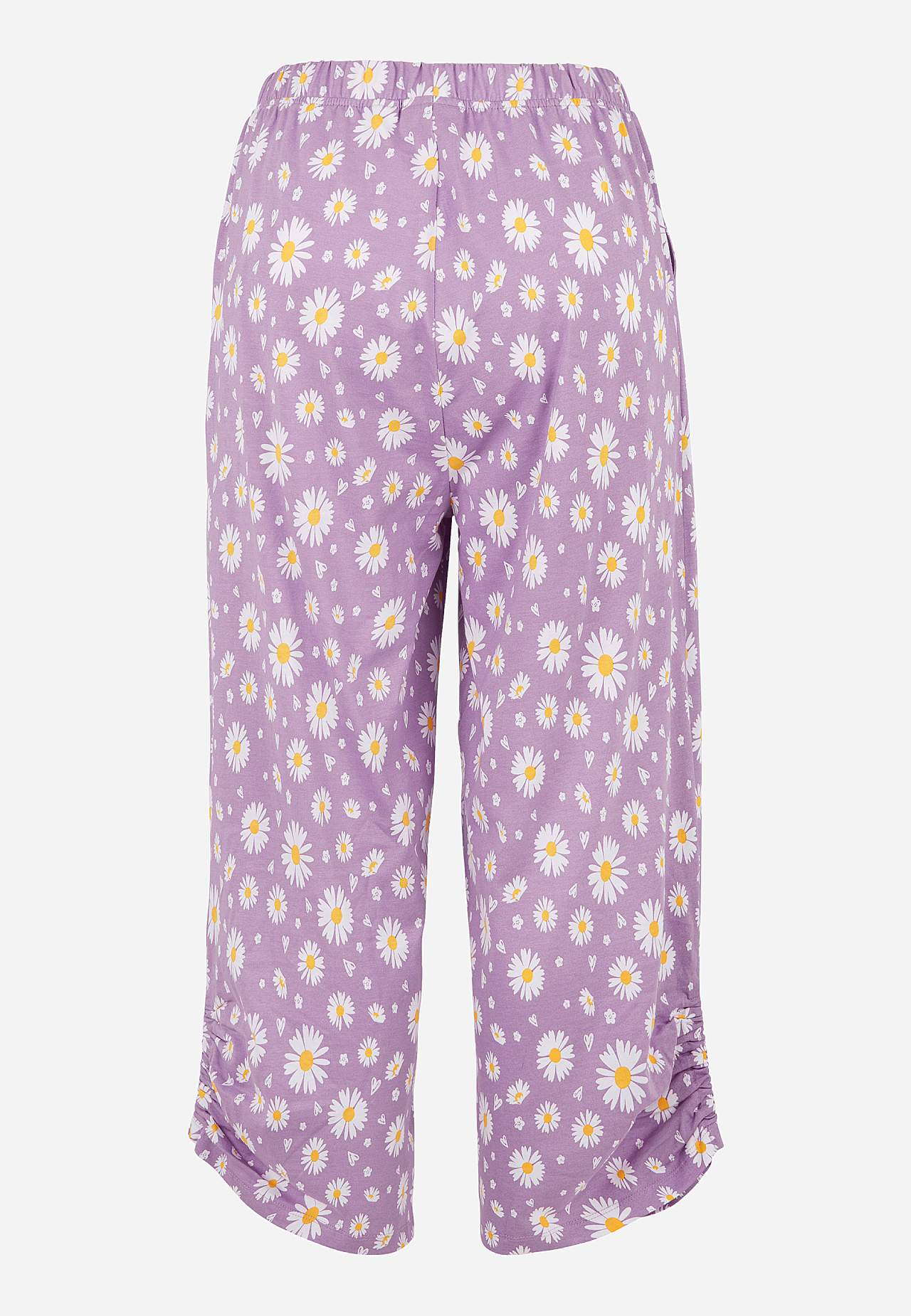 Tweedelige pyjama met eenkleurig bovenste gedeelte