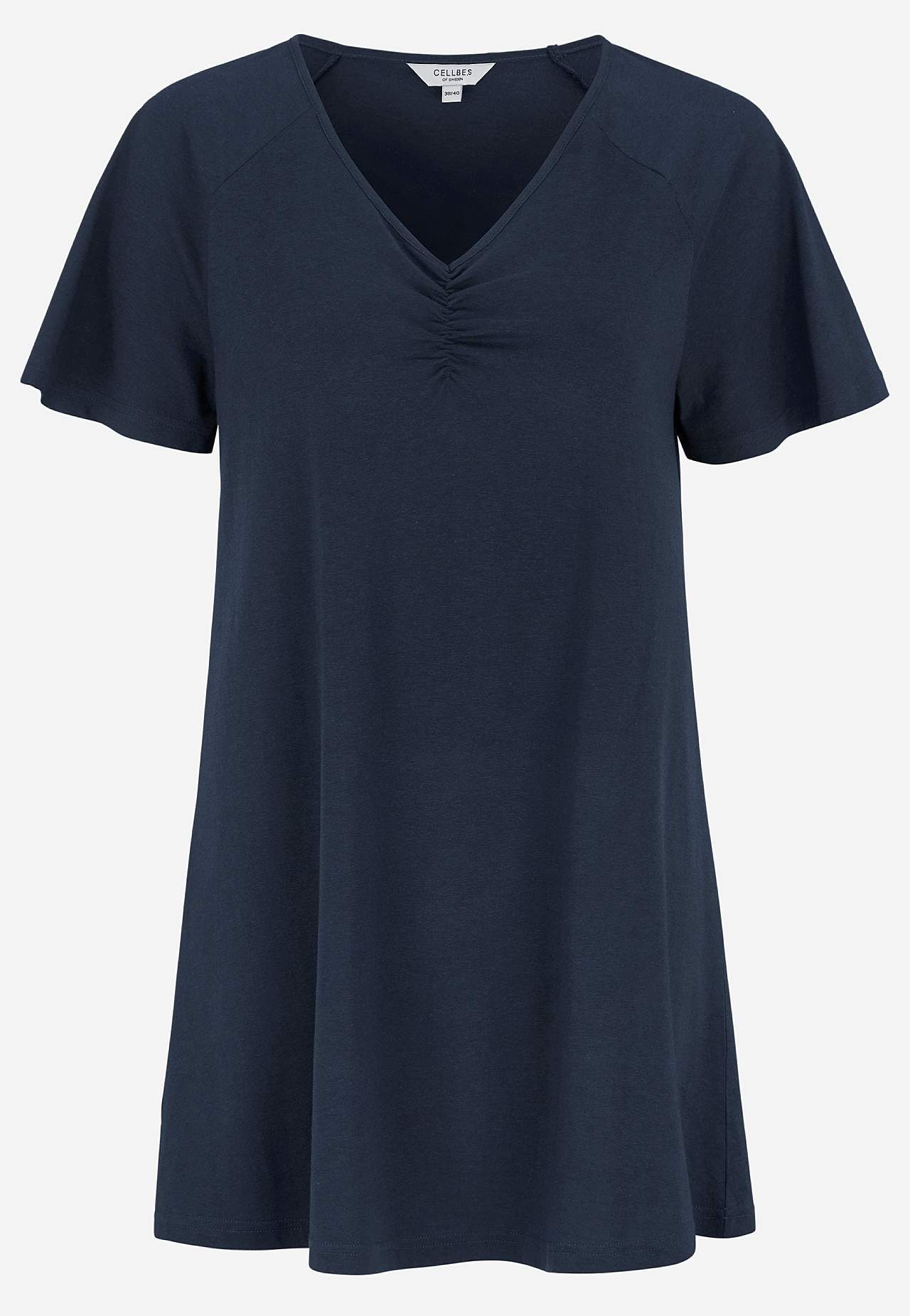 Jersey tuniek met korte mouwen