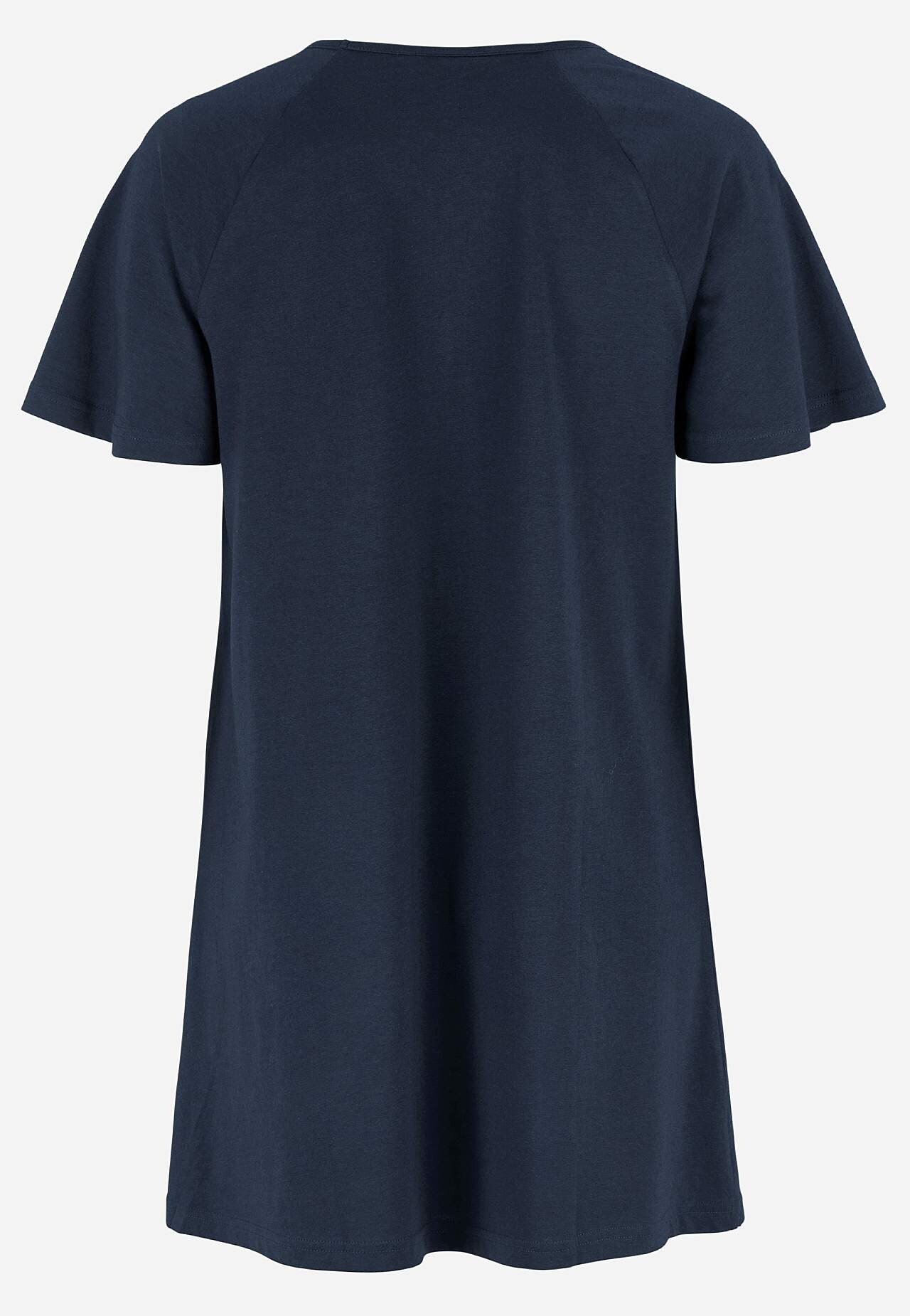 Jersey tuniek met korte mouwen