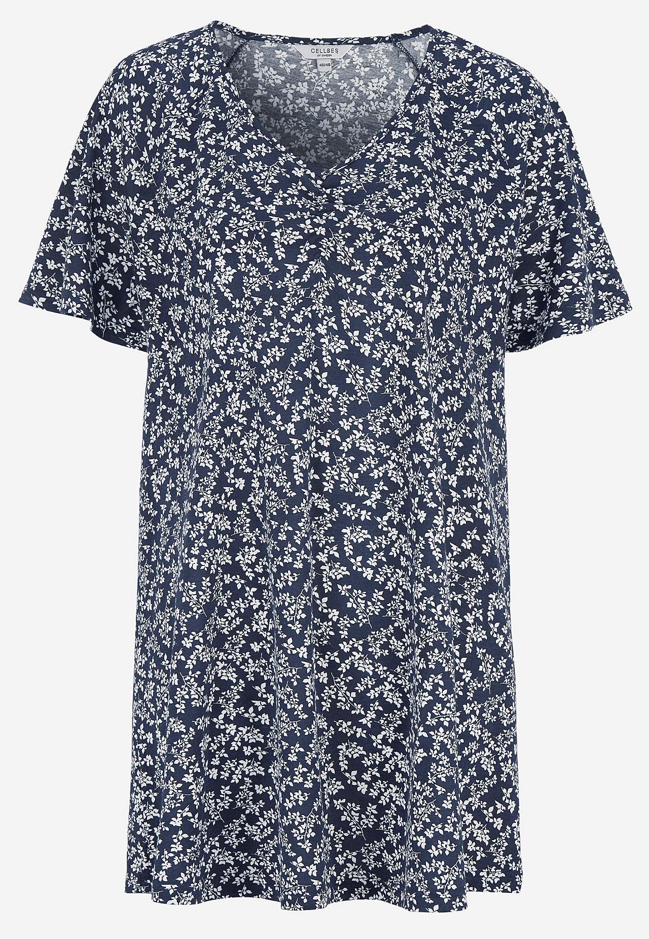 Jersey tuniek met korte mouwen