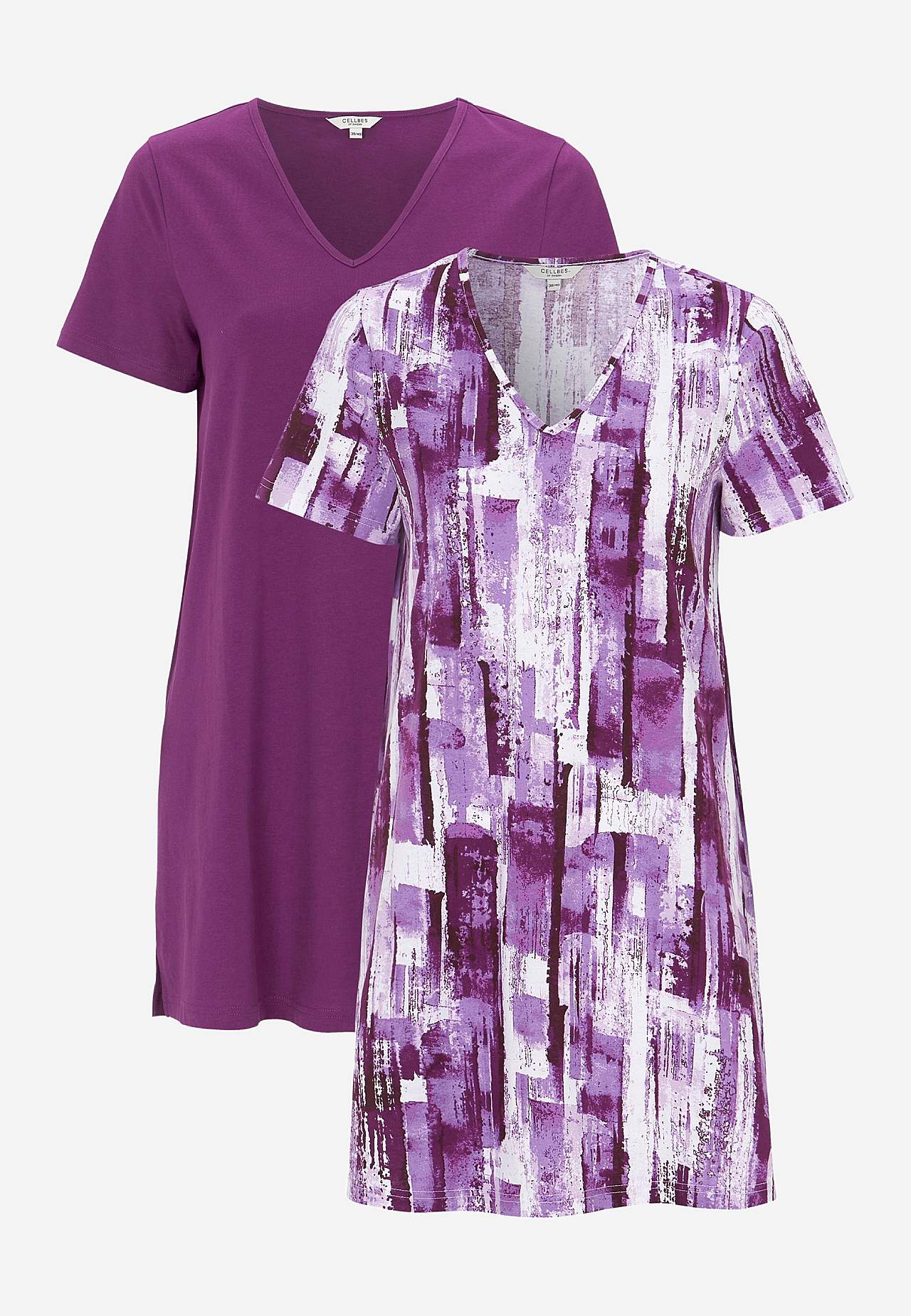 Jersey tuniek met korte mouwen Bigitta Set van 2