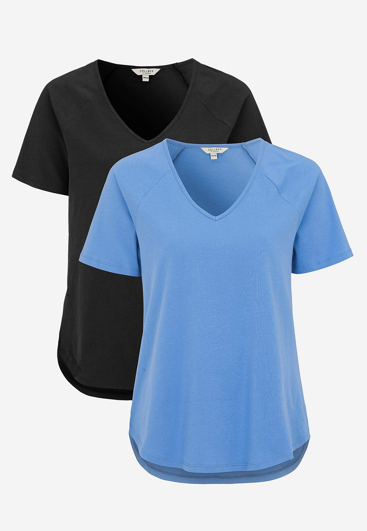Jersey-topje met raglanmouw Set van 2