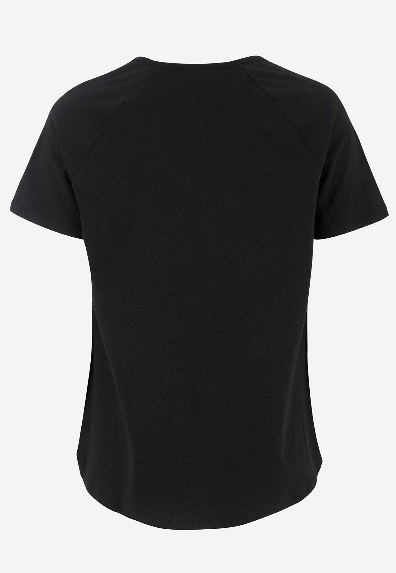 Jersey-topje met raglanmouw Set van 2