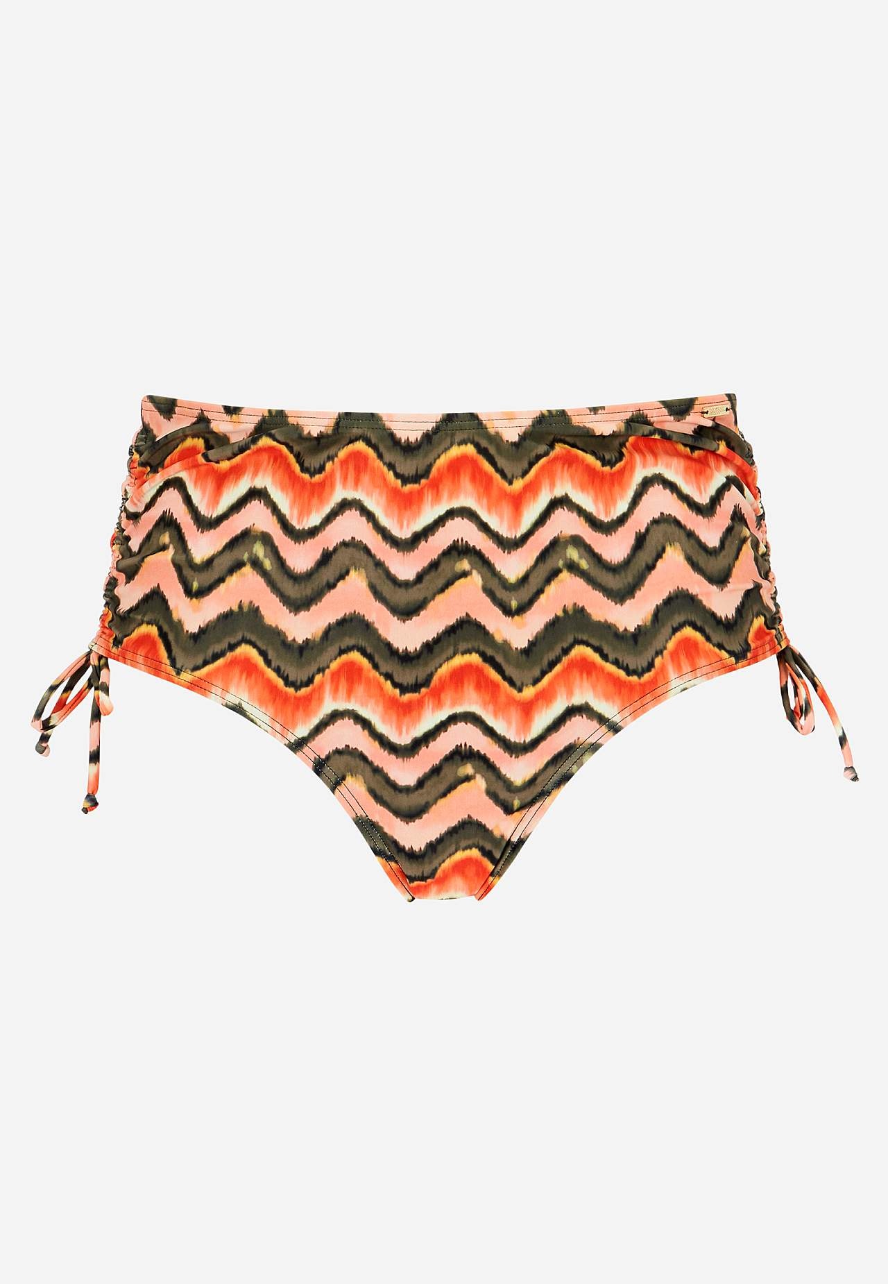 Gerimpeld bikinibroekje met hoge taille Malibu