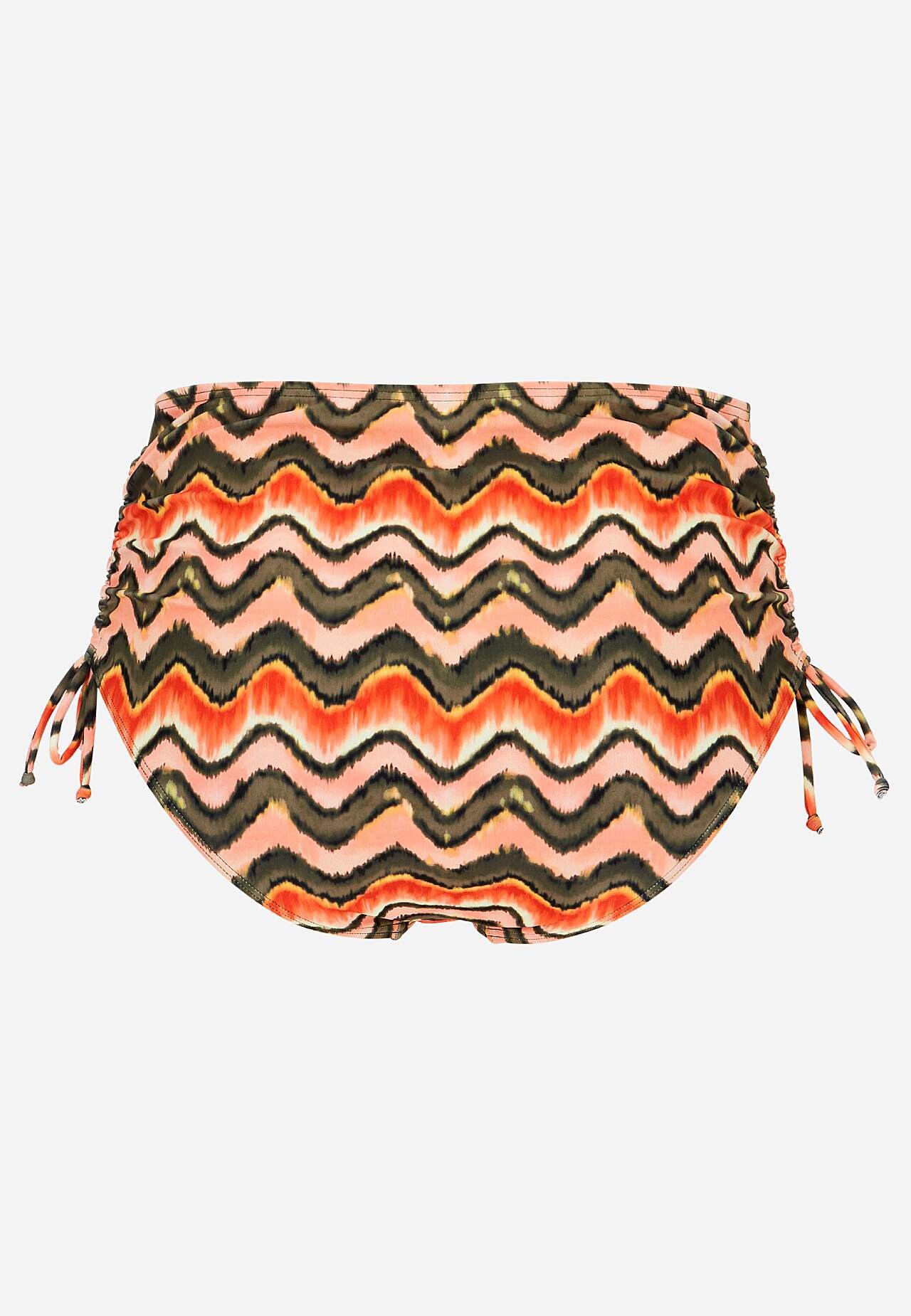 Gerimpeld bikinibroekje met hoge taille Malibu