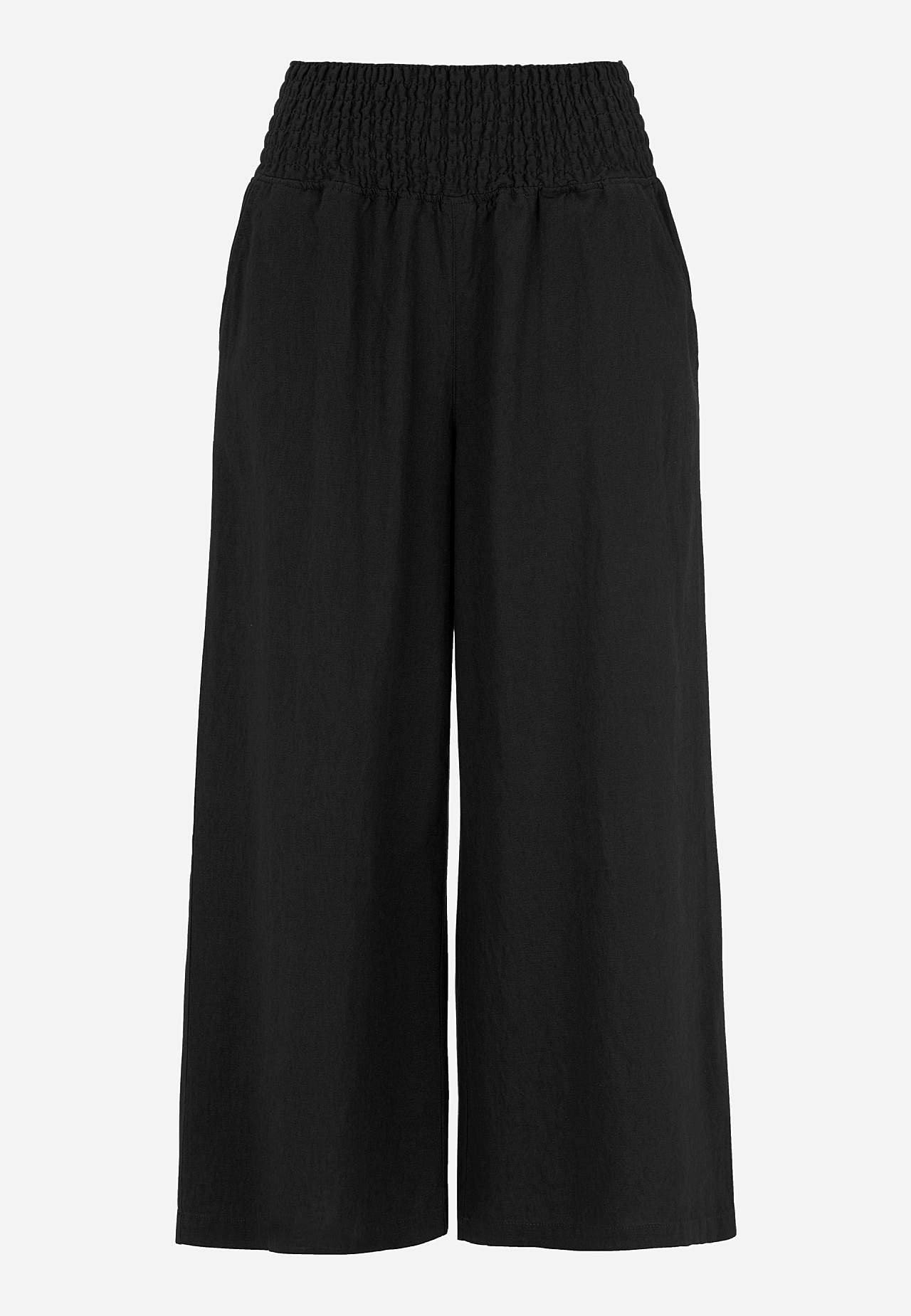 Culotte broek van linnen-mix Lisette