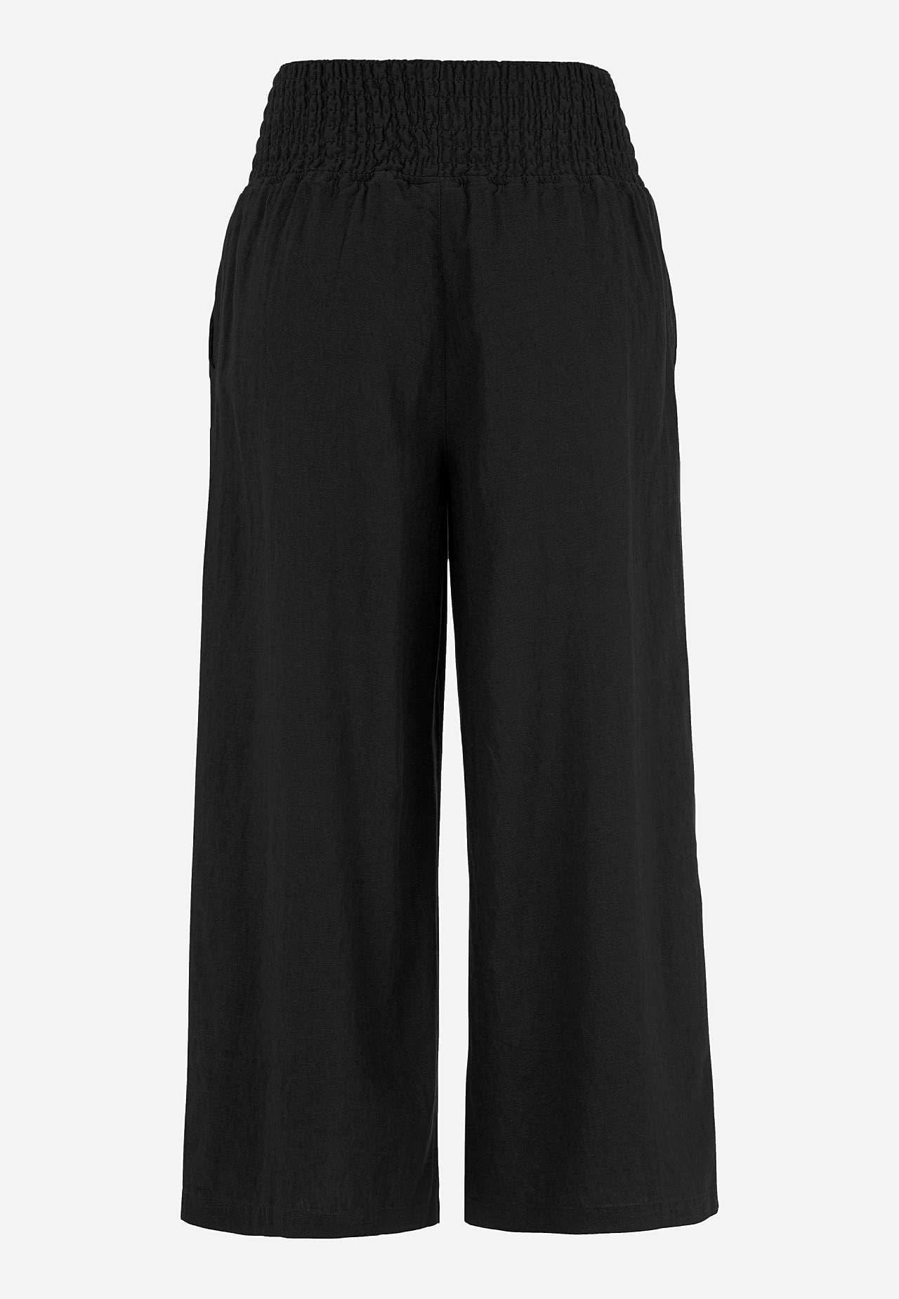 Culotte broek van linnen-mix Lisette