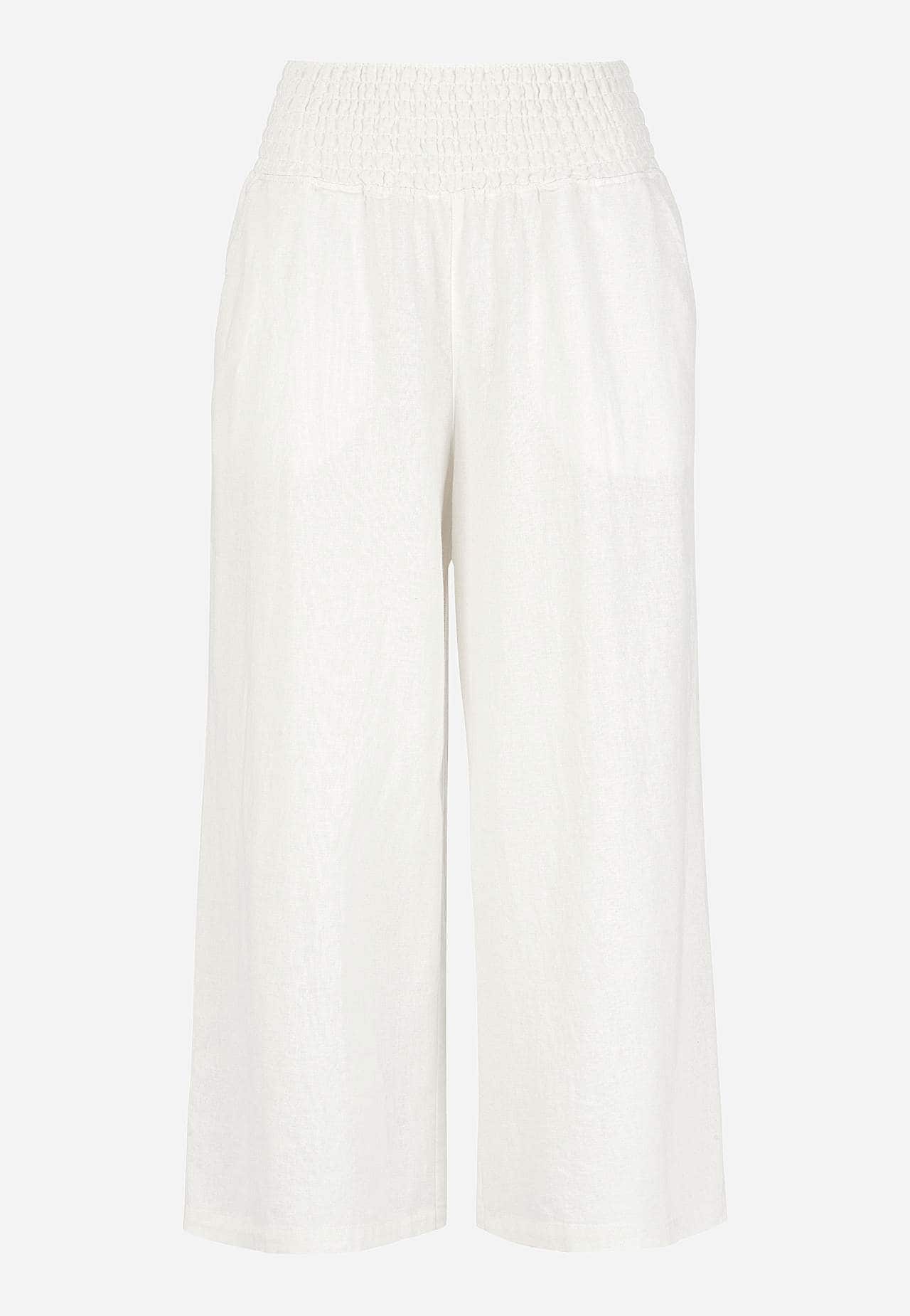 Culotte broek van linnen-mix Lisette