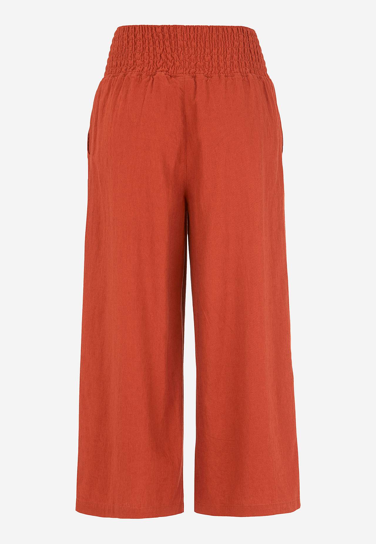 Culotte broek van linnen-mix