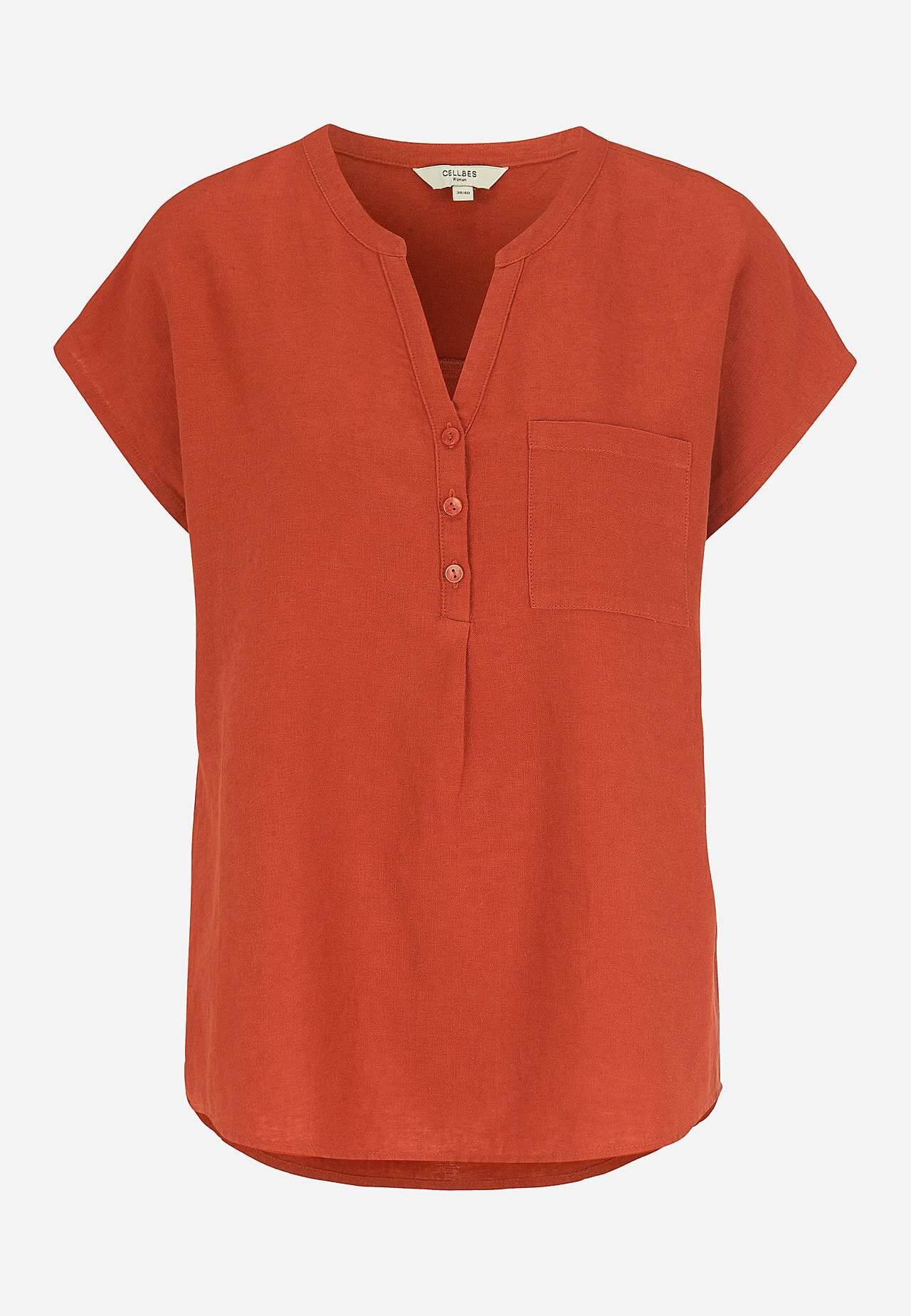 Linnen tuniek met kapmouw Lisette