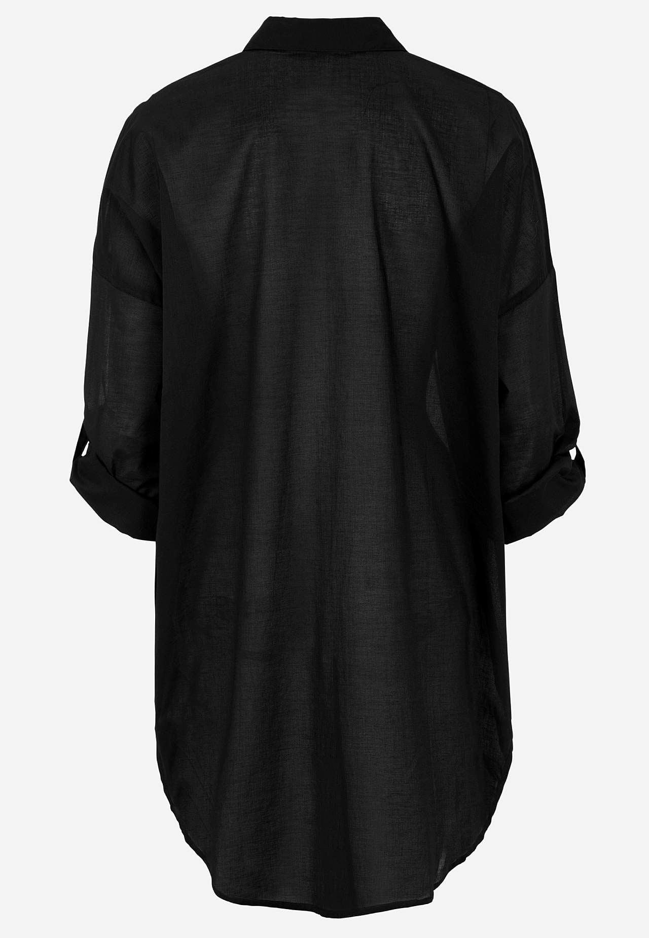Strandshirt met opvouwbare mouwen