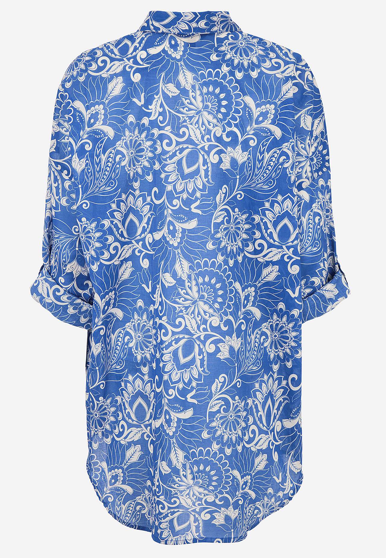 Strandshirt met opvouwbare mouwen