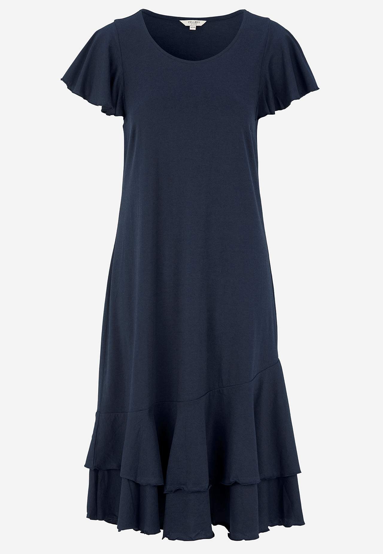 Jerseyjurk met ruches