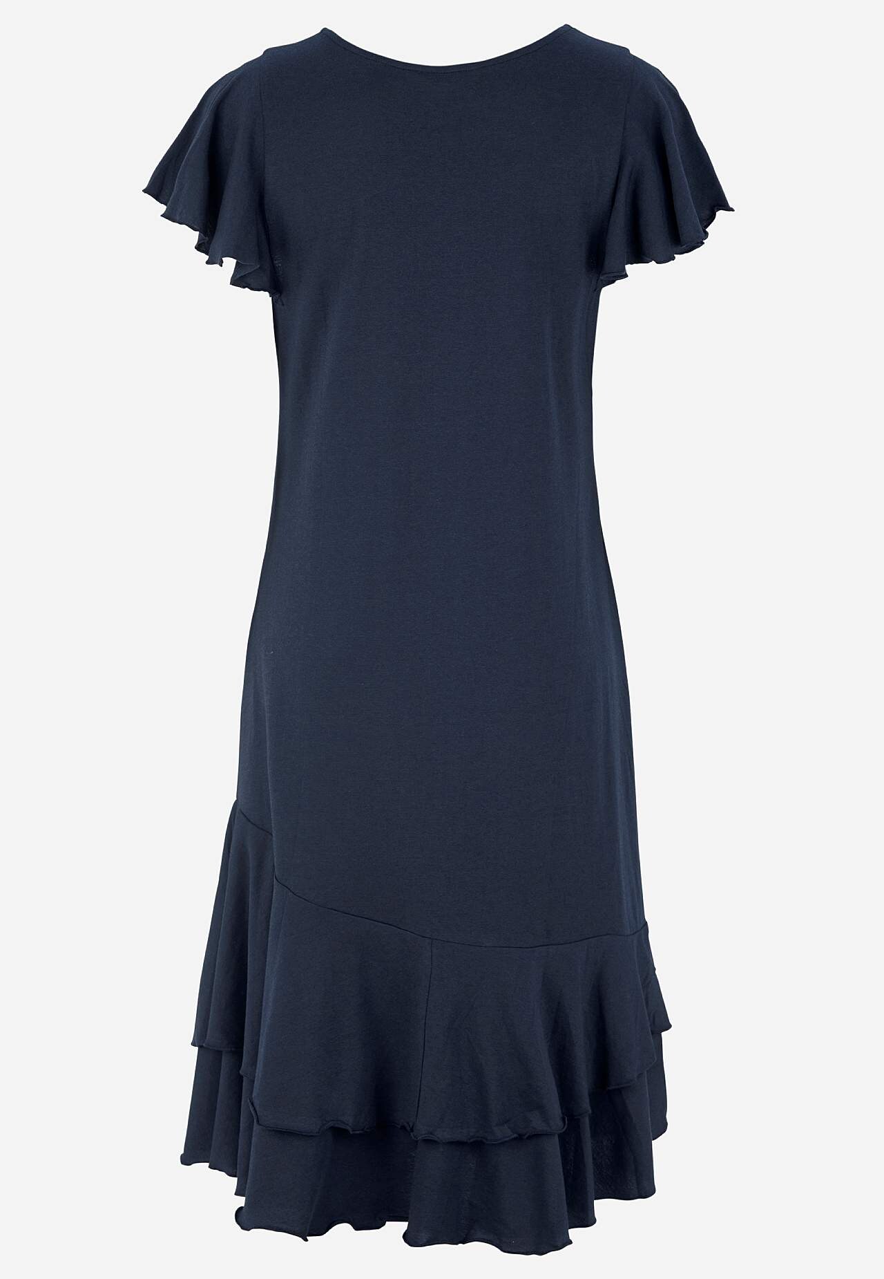 Jerseyjurk met ruches