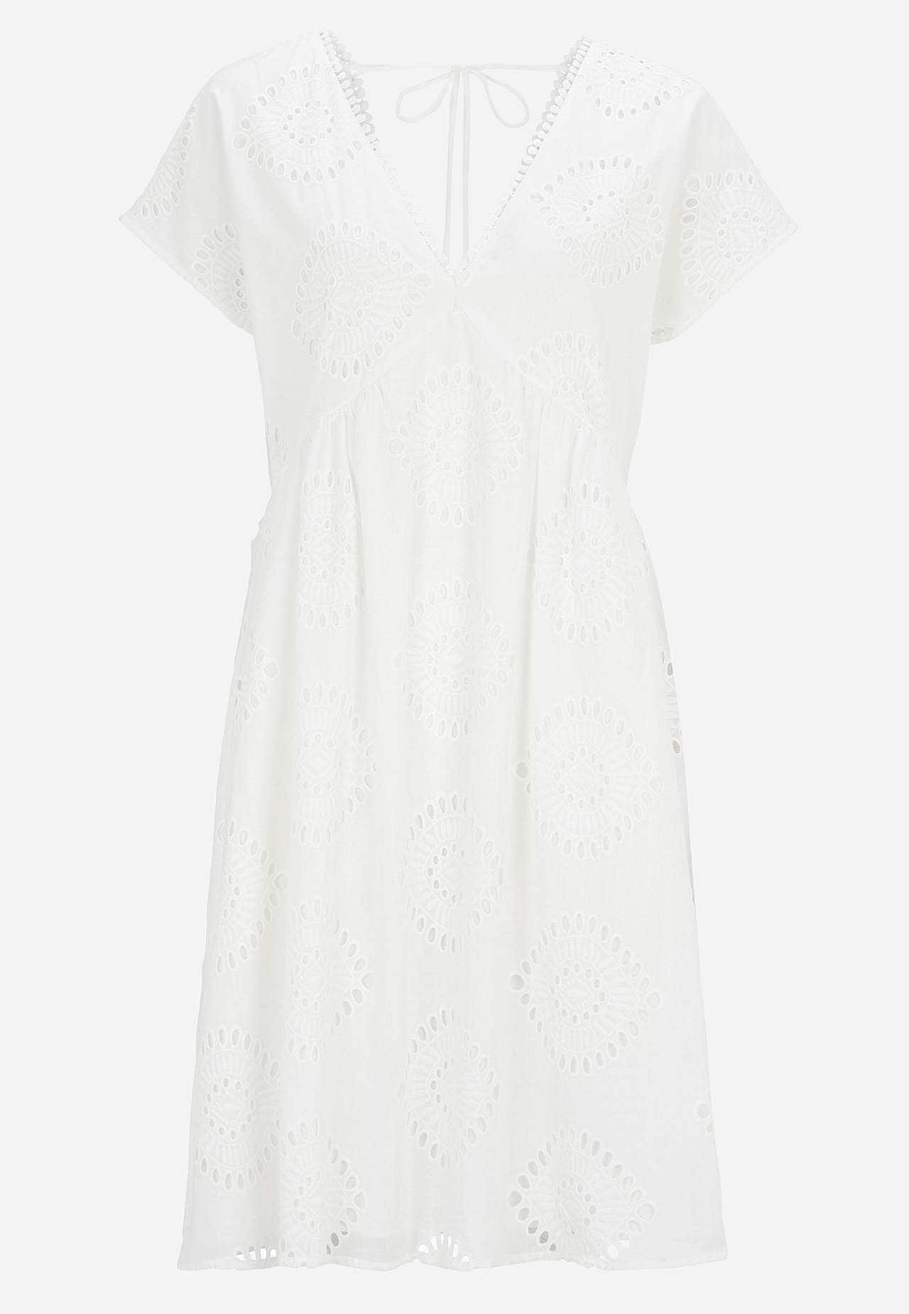 Broderie anglaise jurktuniek