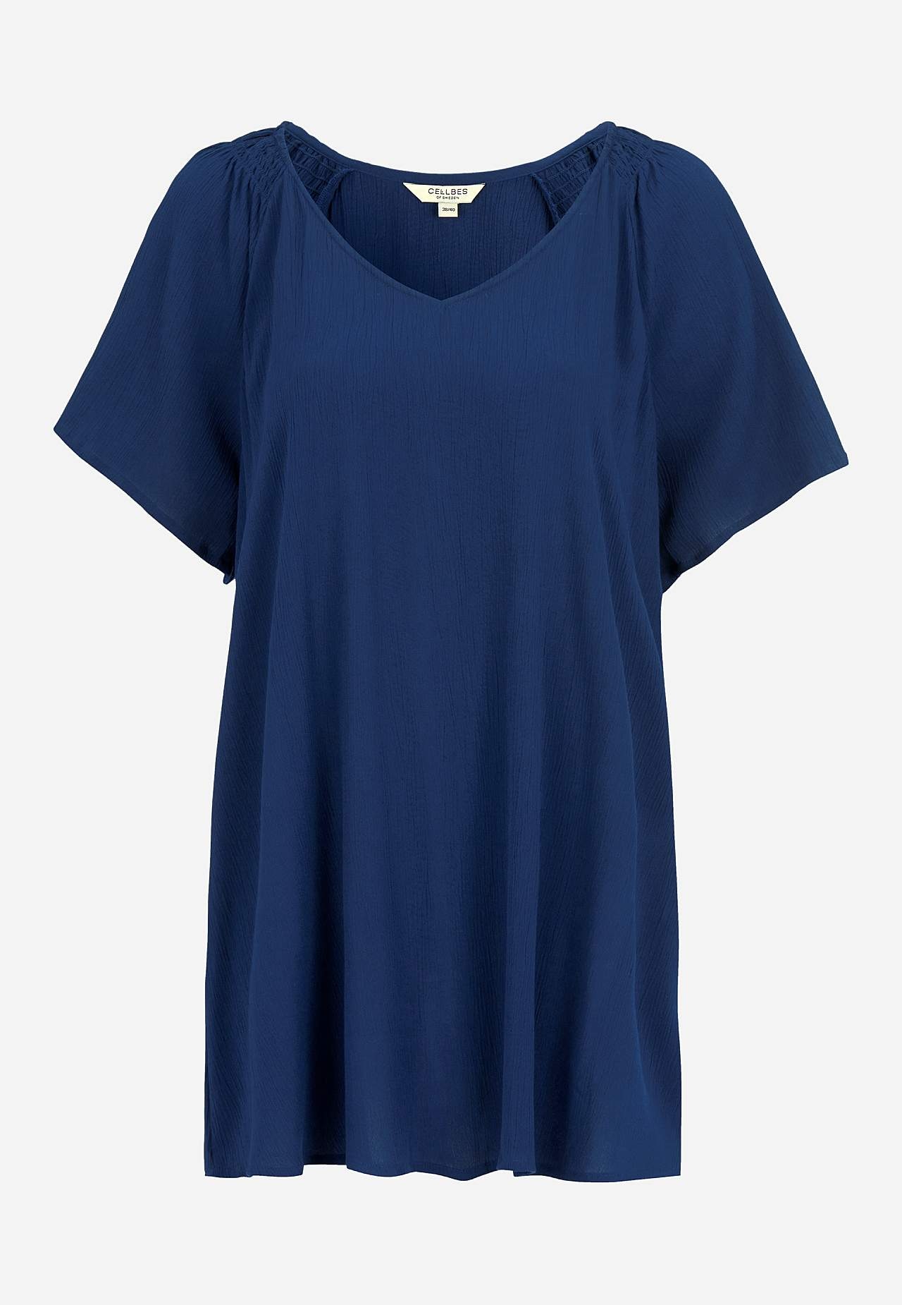 Tuniek van viscose-crêpe