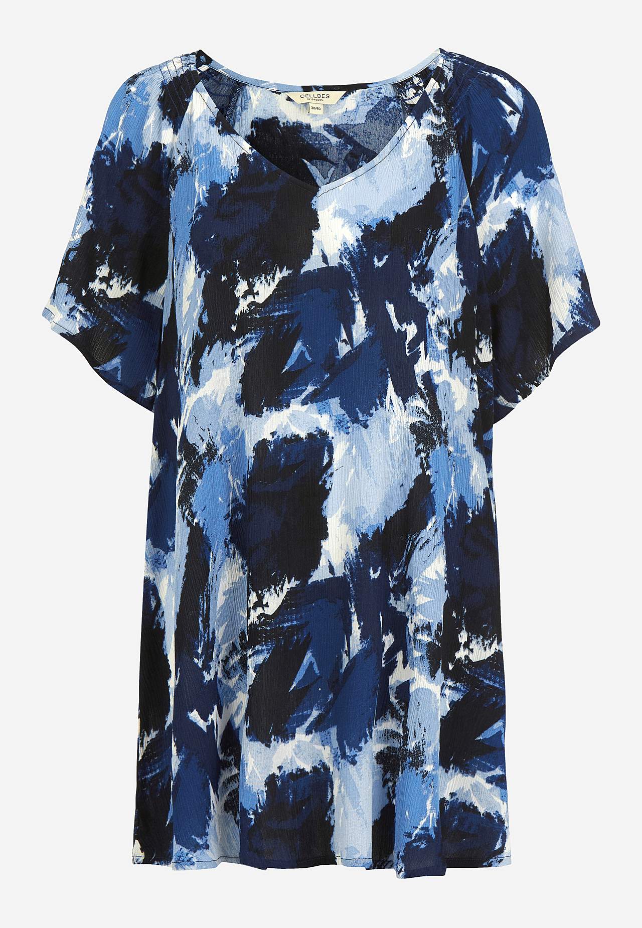 Tuniek van viscose-crêpe