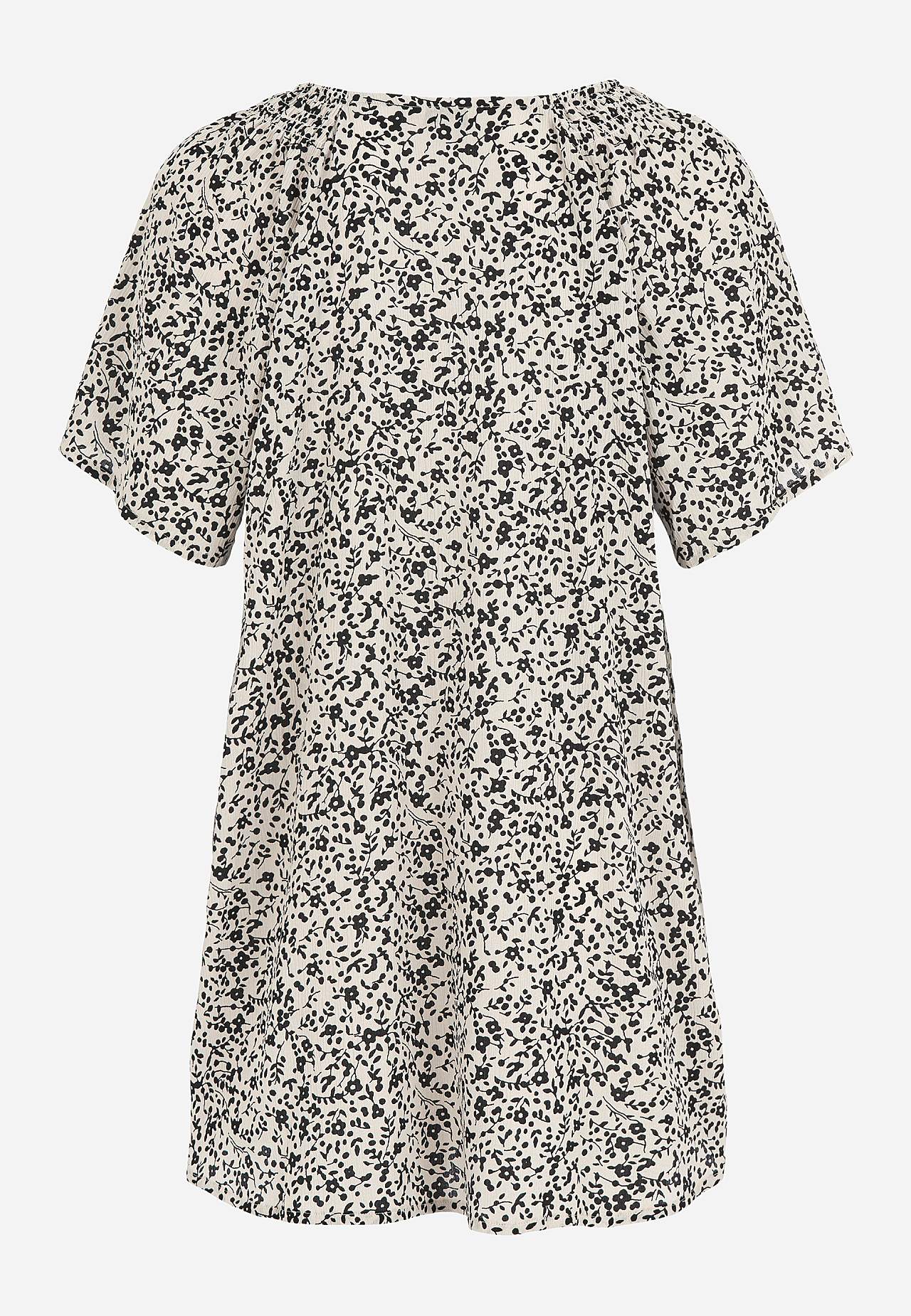 Tuniek van viscose-crêpe