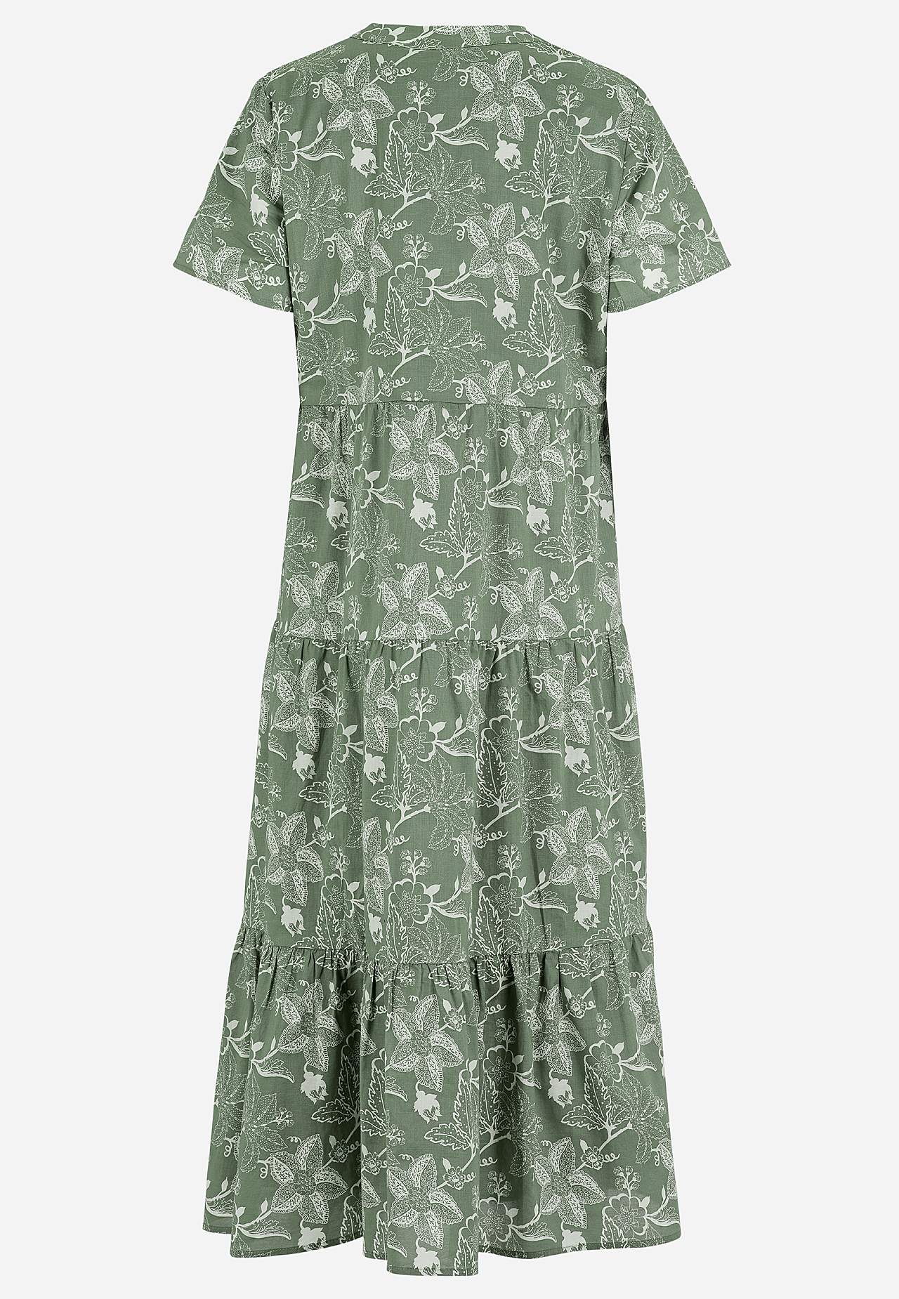 Katoenen jurk met volant