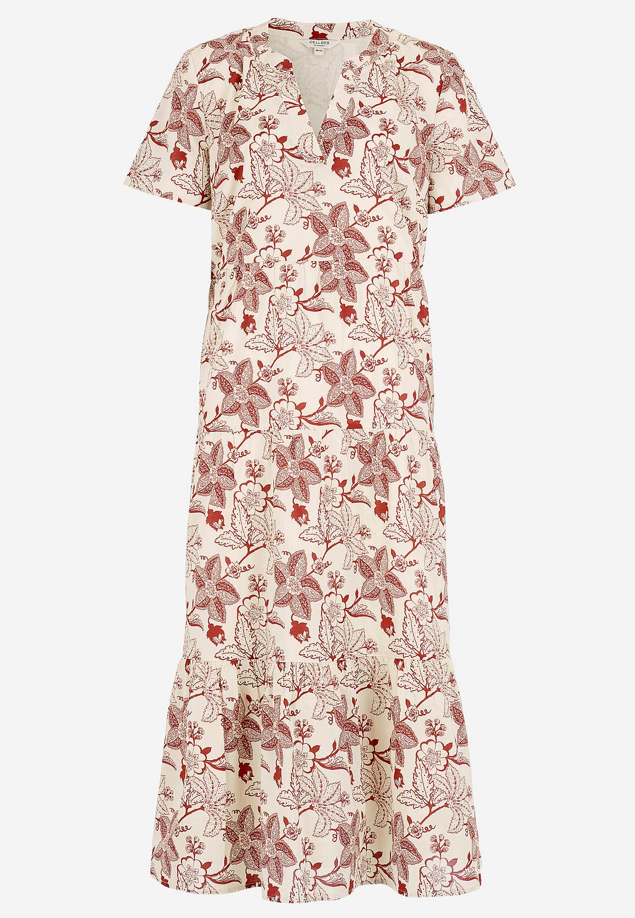 Katoenen jurk met volant