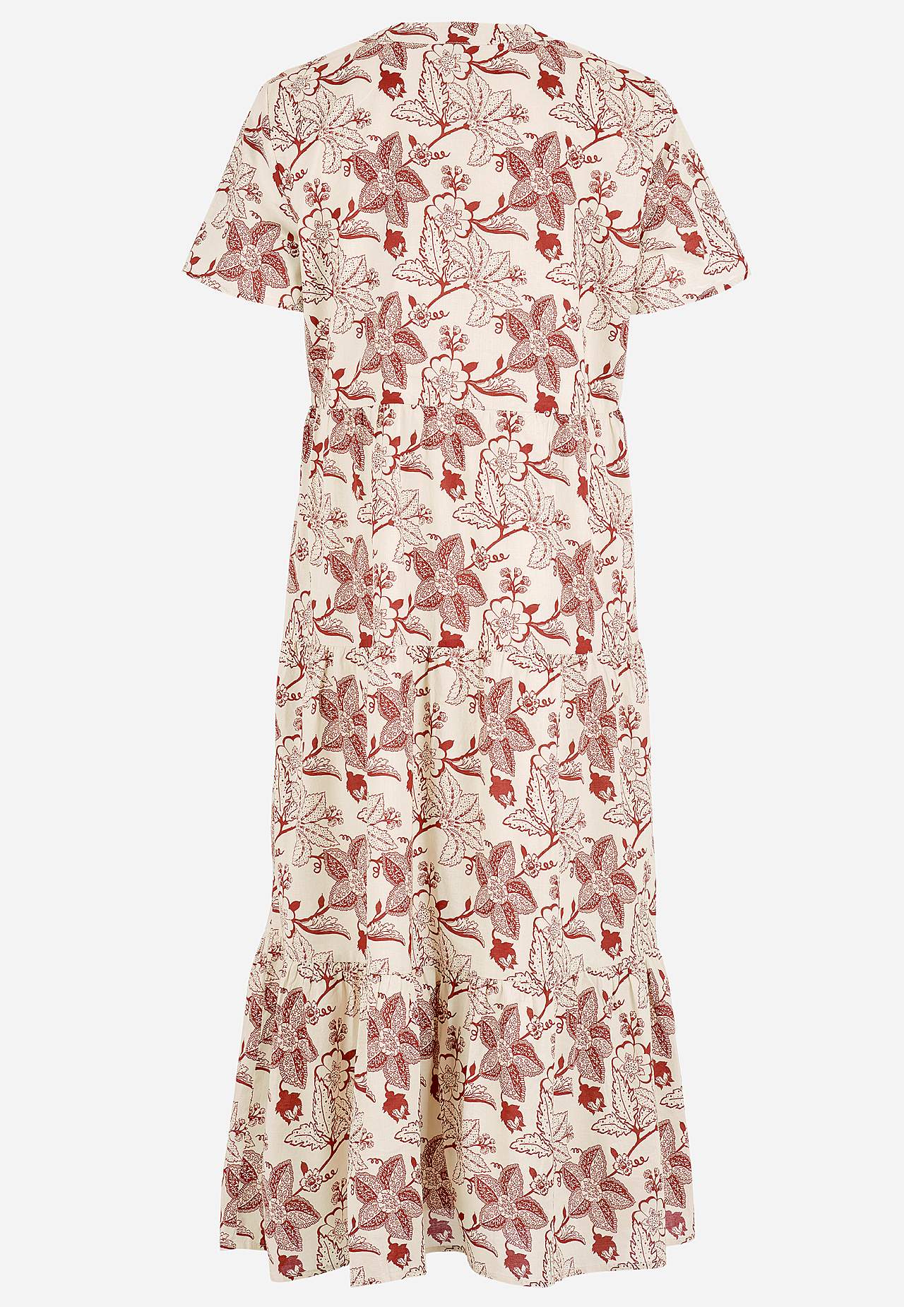 Katoenen jurk met volant