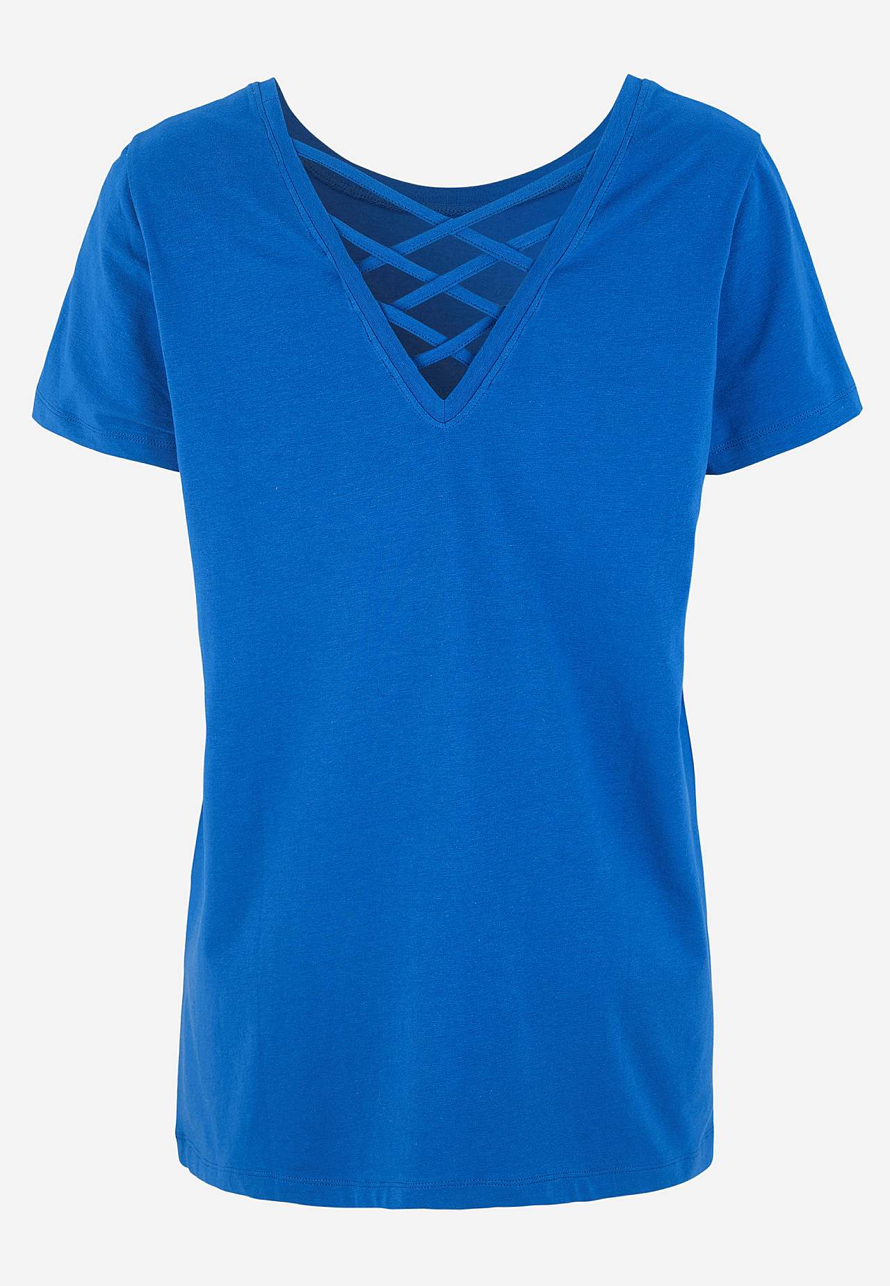 Jersey-topje met gevlochten rug detail
