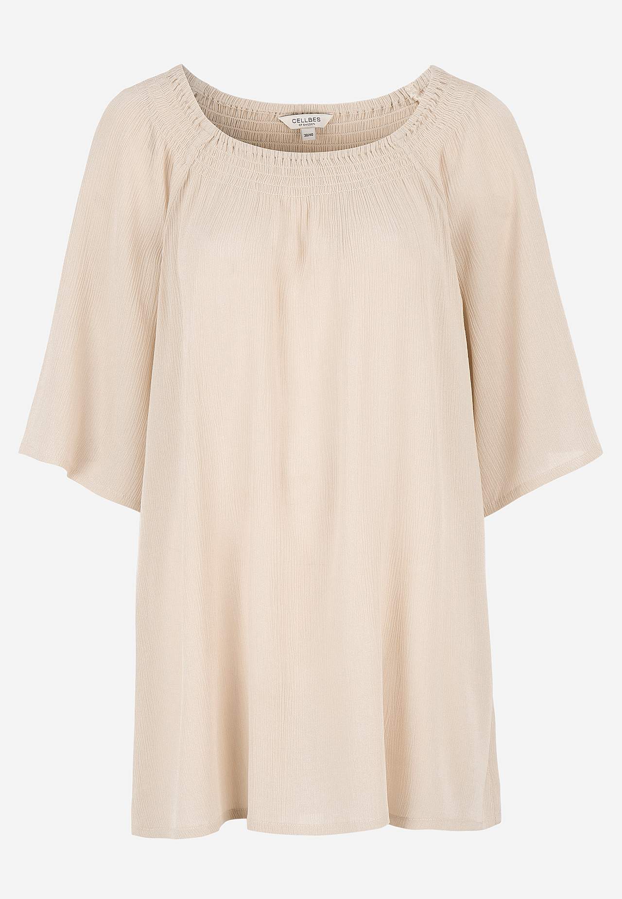 Tuniek van viscose-crêpe