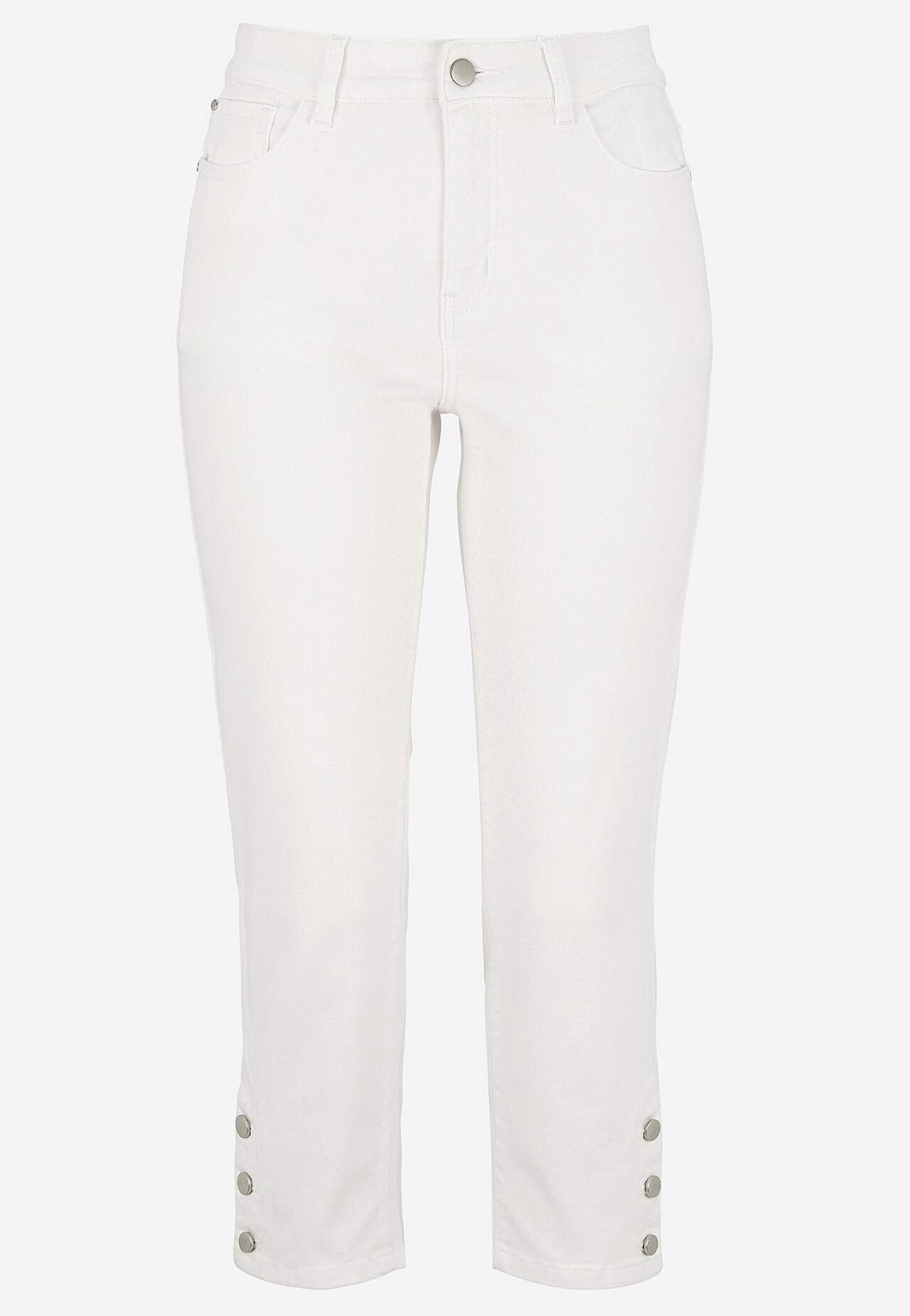 Cropped jeans met vijf zakken ontwerp