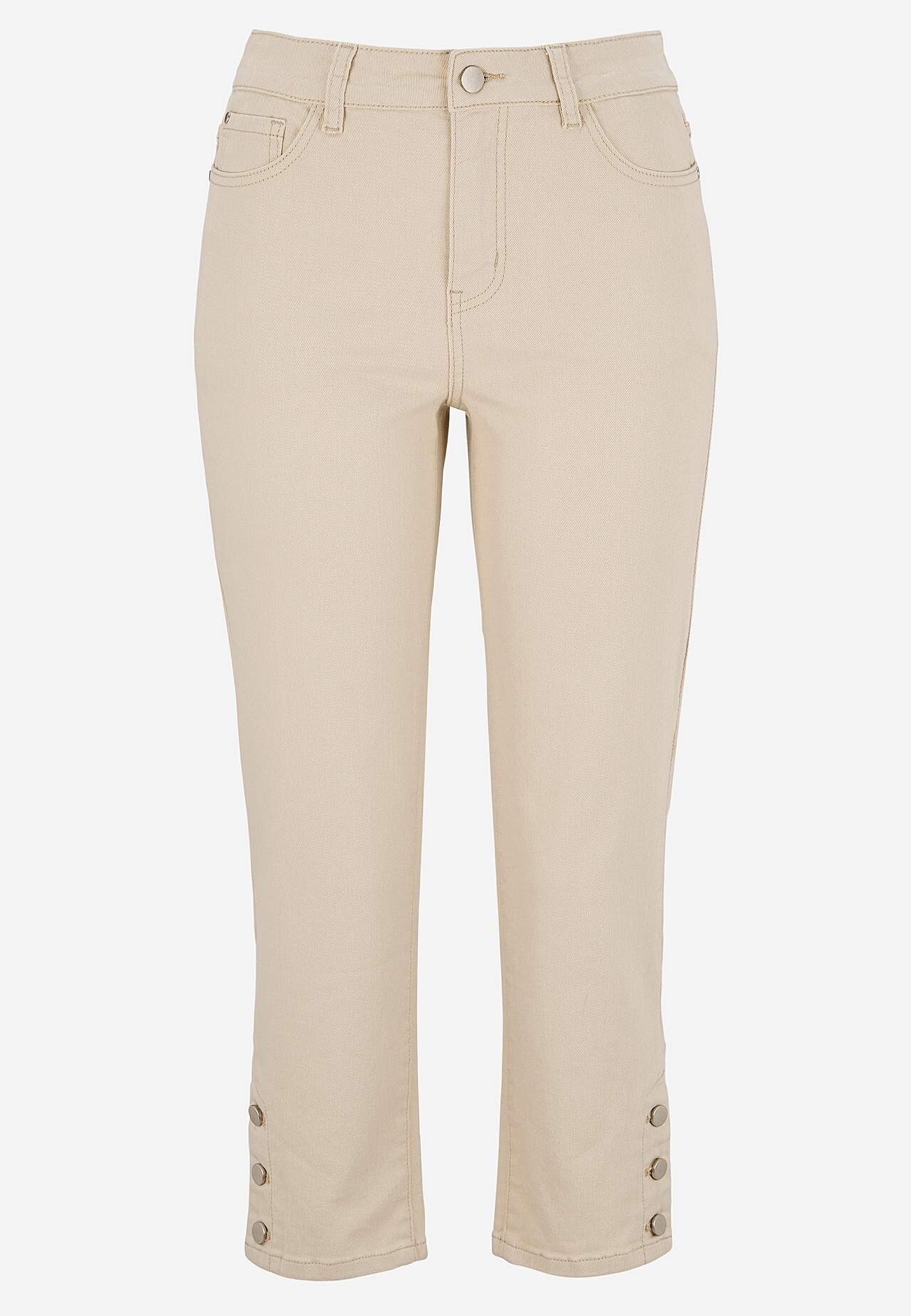 Cropped jeans met vijf zakken ontwerp