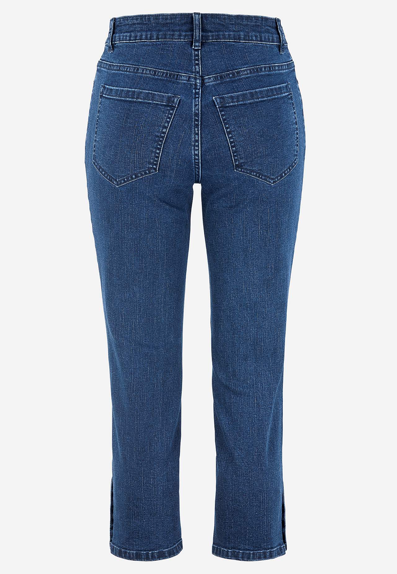 Cropped jeans met vijf zakken ontwerp