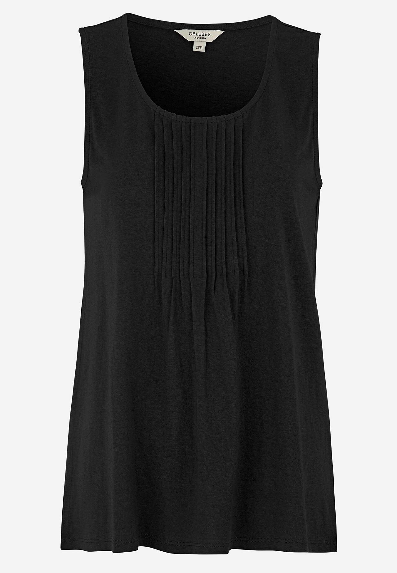 Tanktop met decoratieve plooien