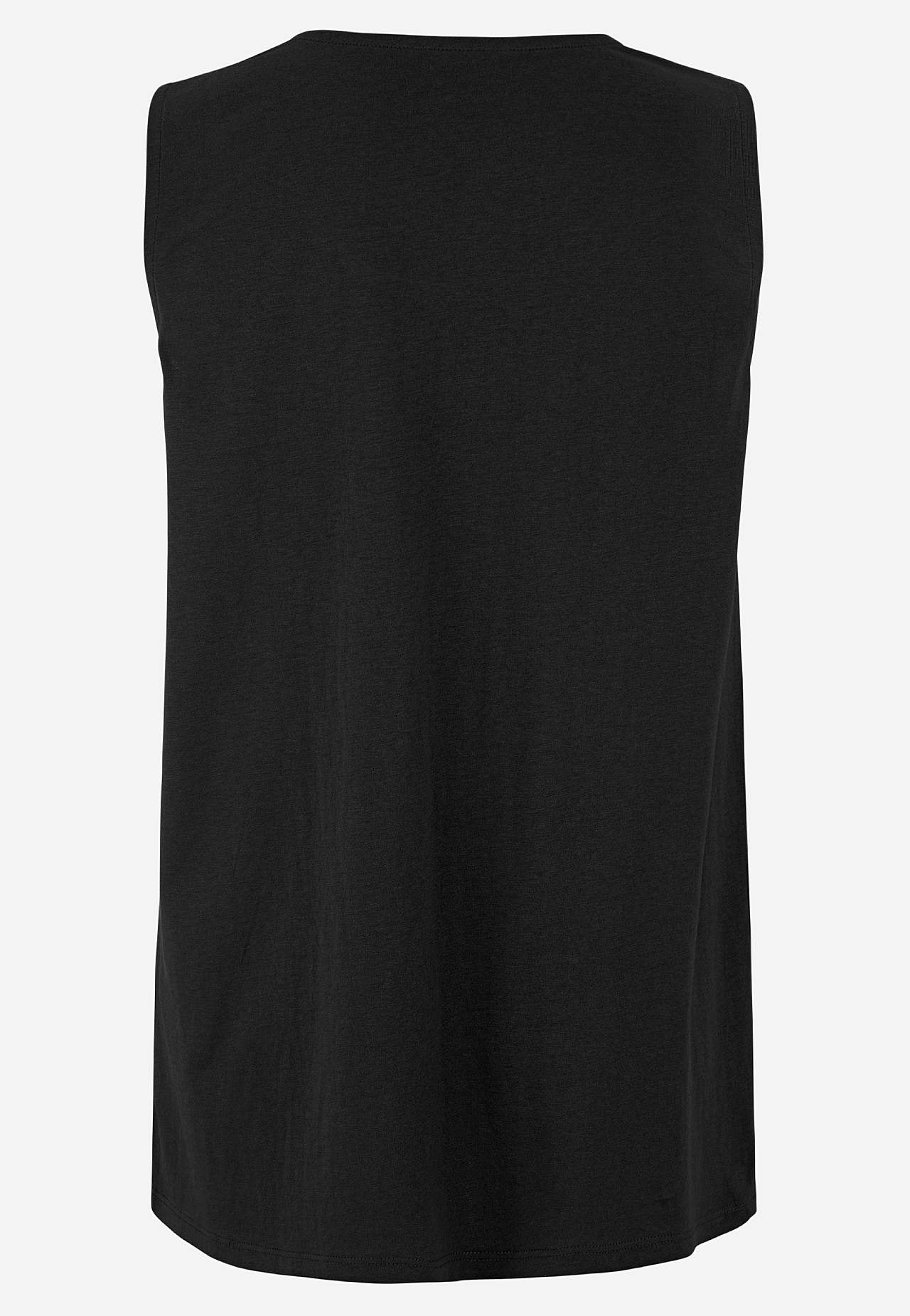 Tanktop met decoratieve plooien