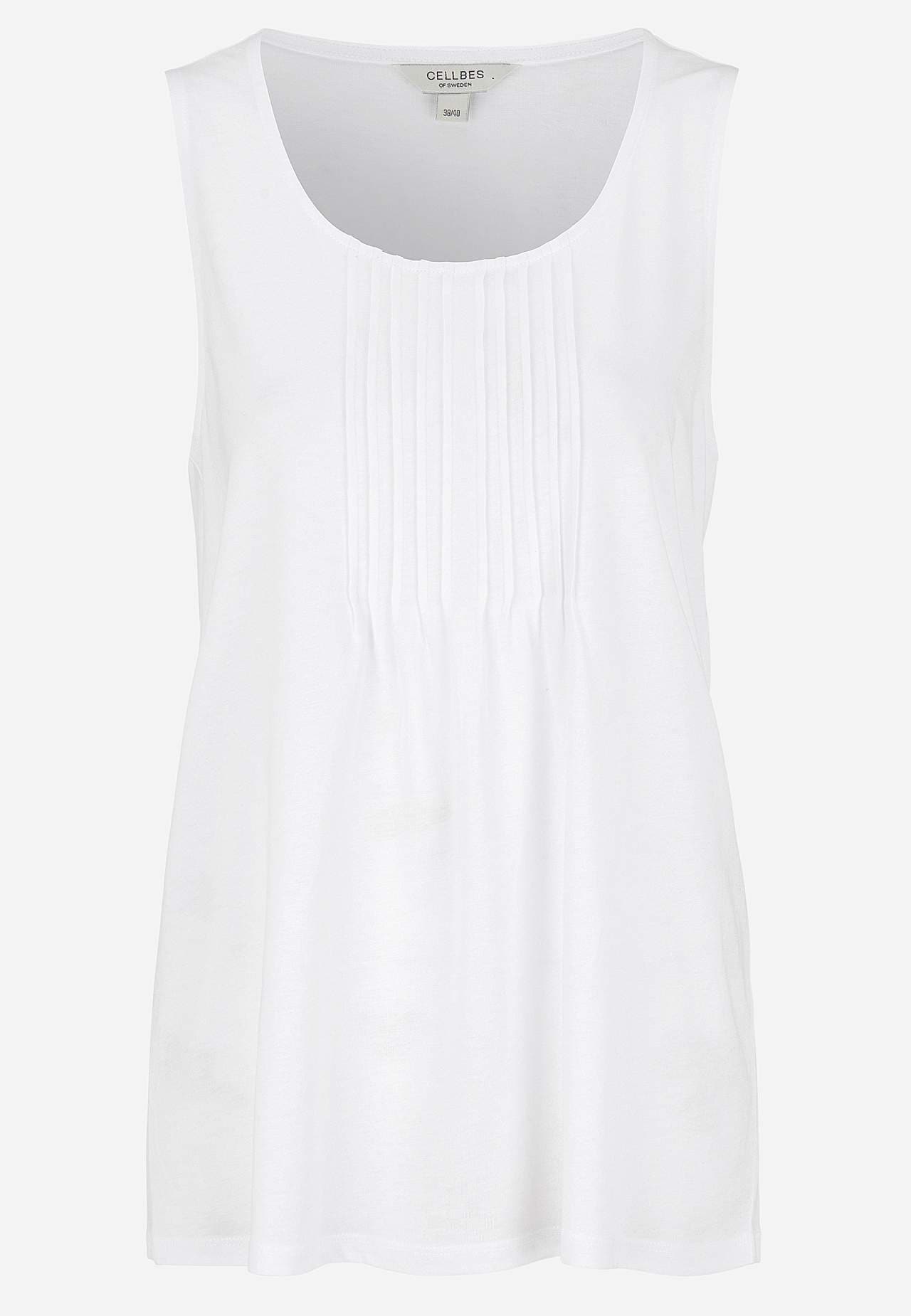 Tanktop met decoratieve plooien