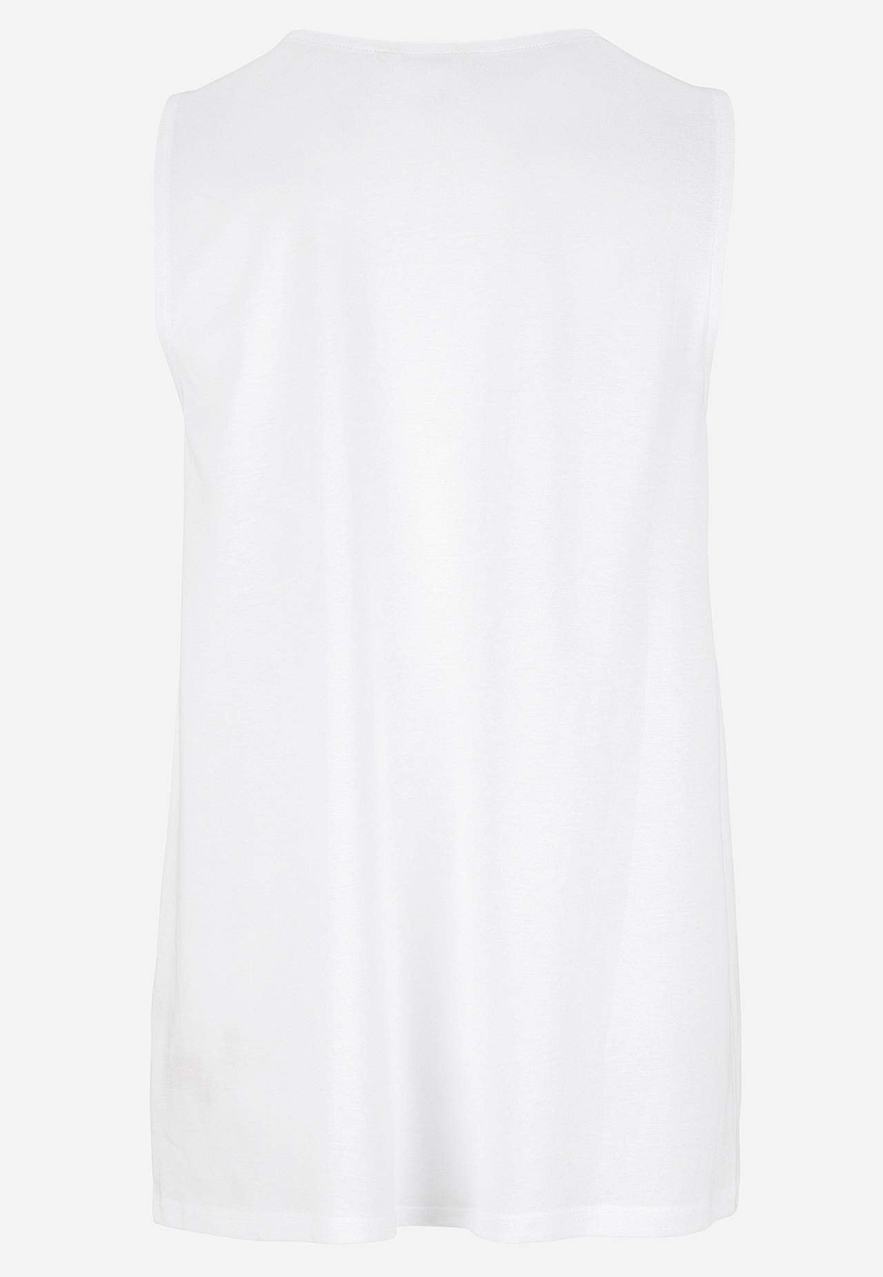 Tanktop met decoratieve plooien