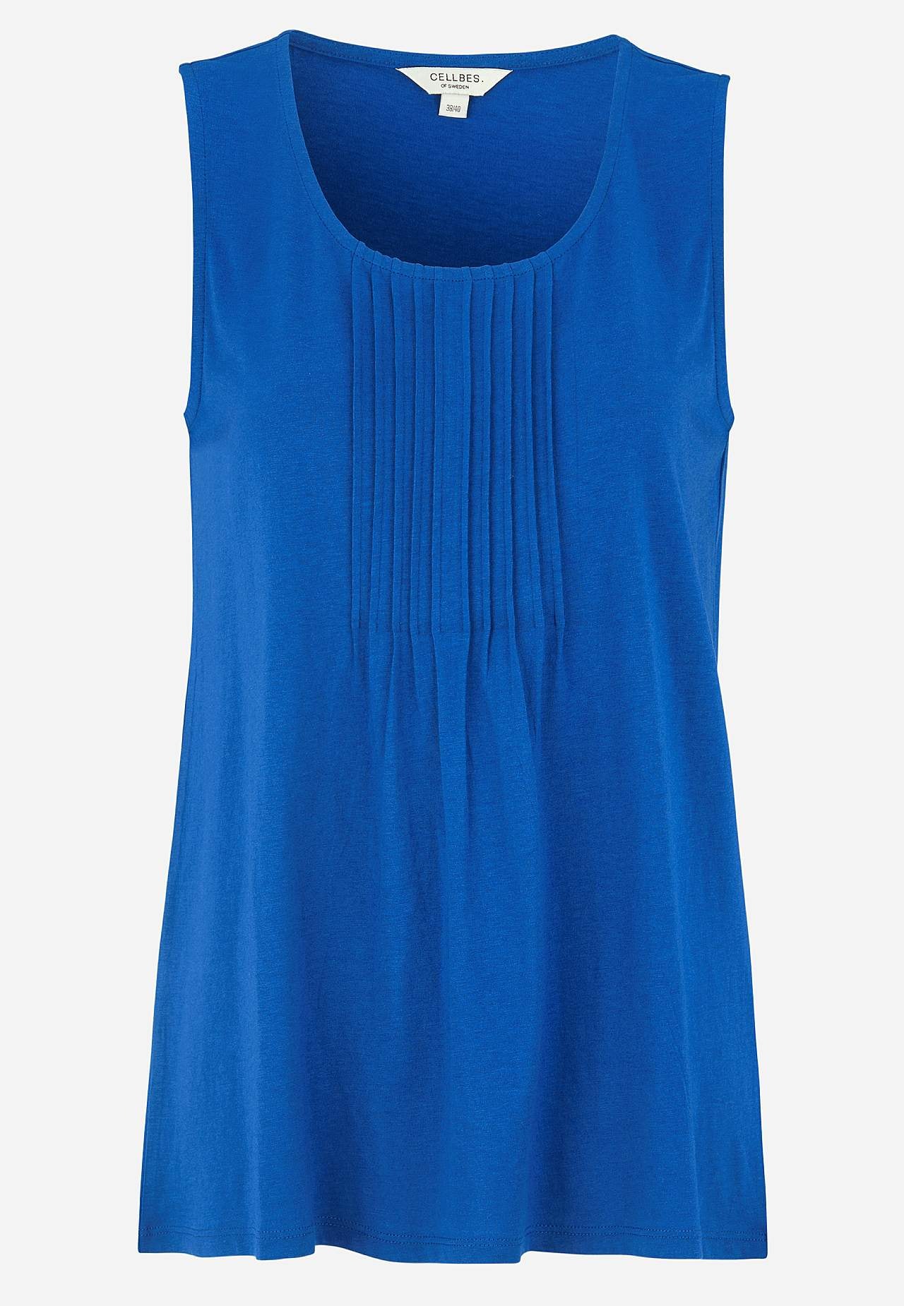 Tanktop met decoratieve plooien