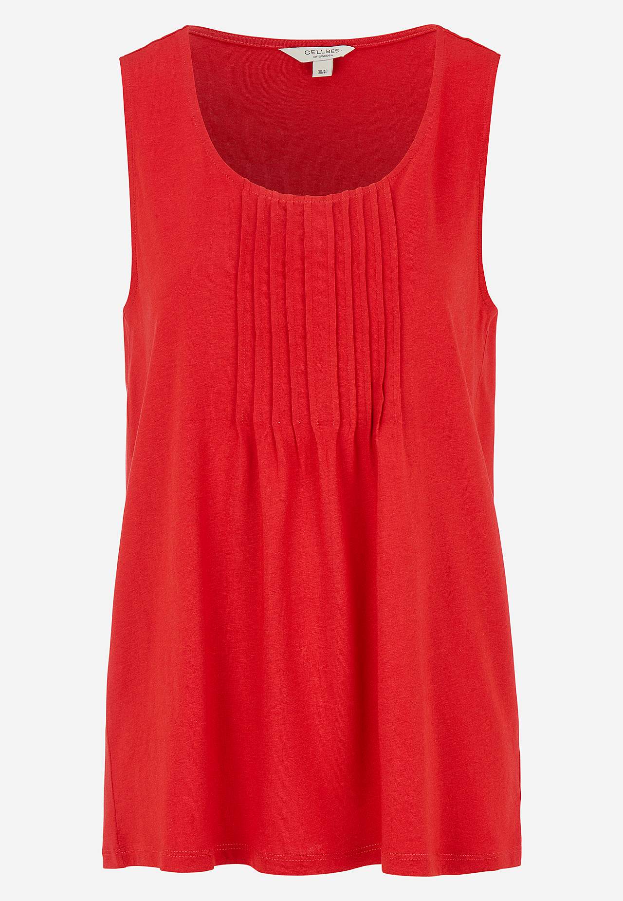 Tanktop met decoratieve plooien