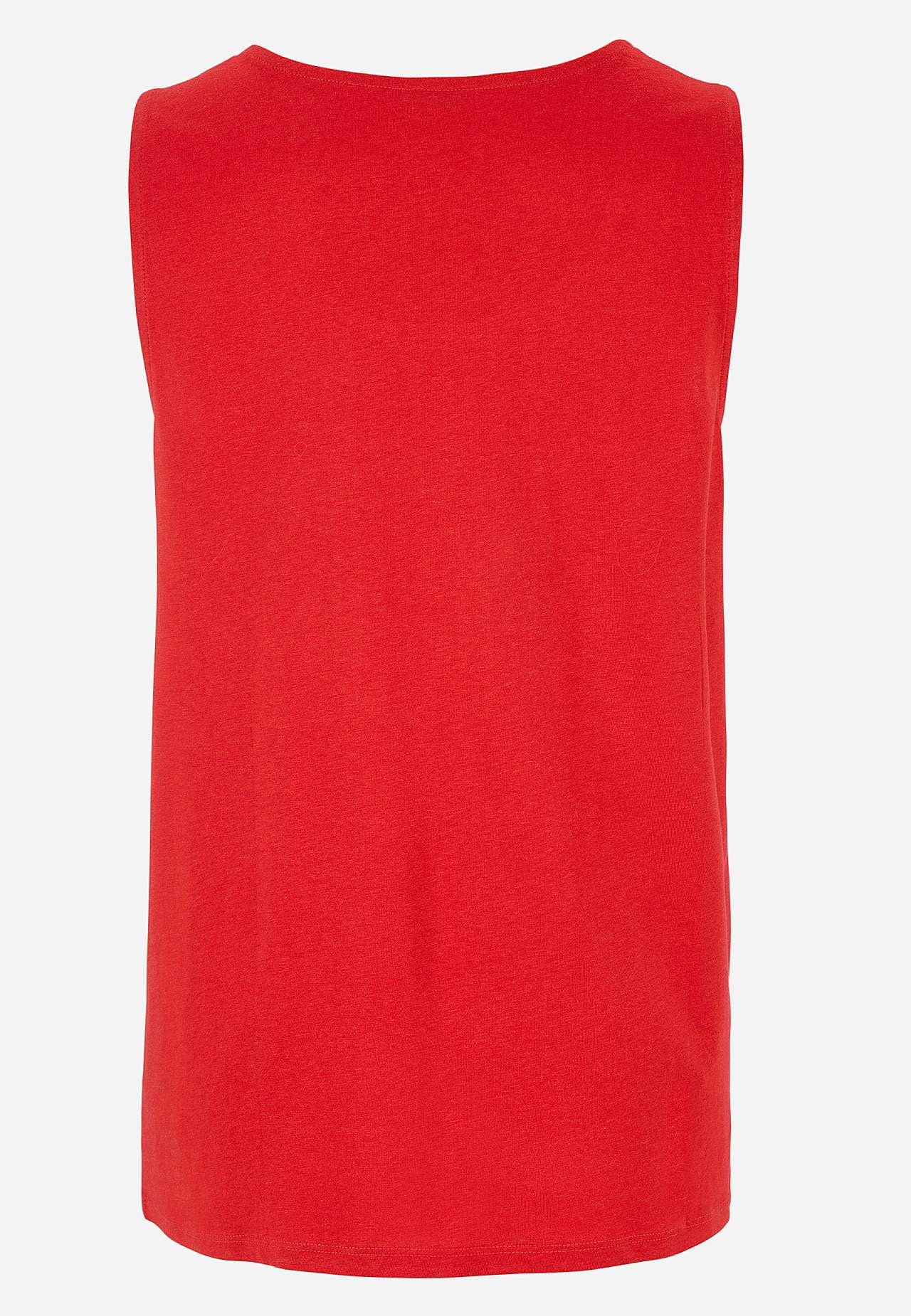 Tanktop met decoratieve plooien