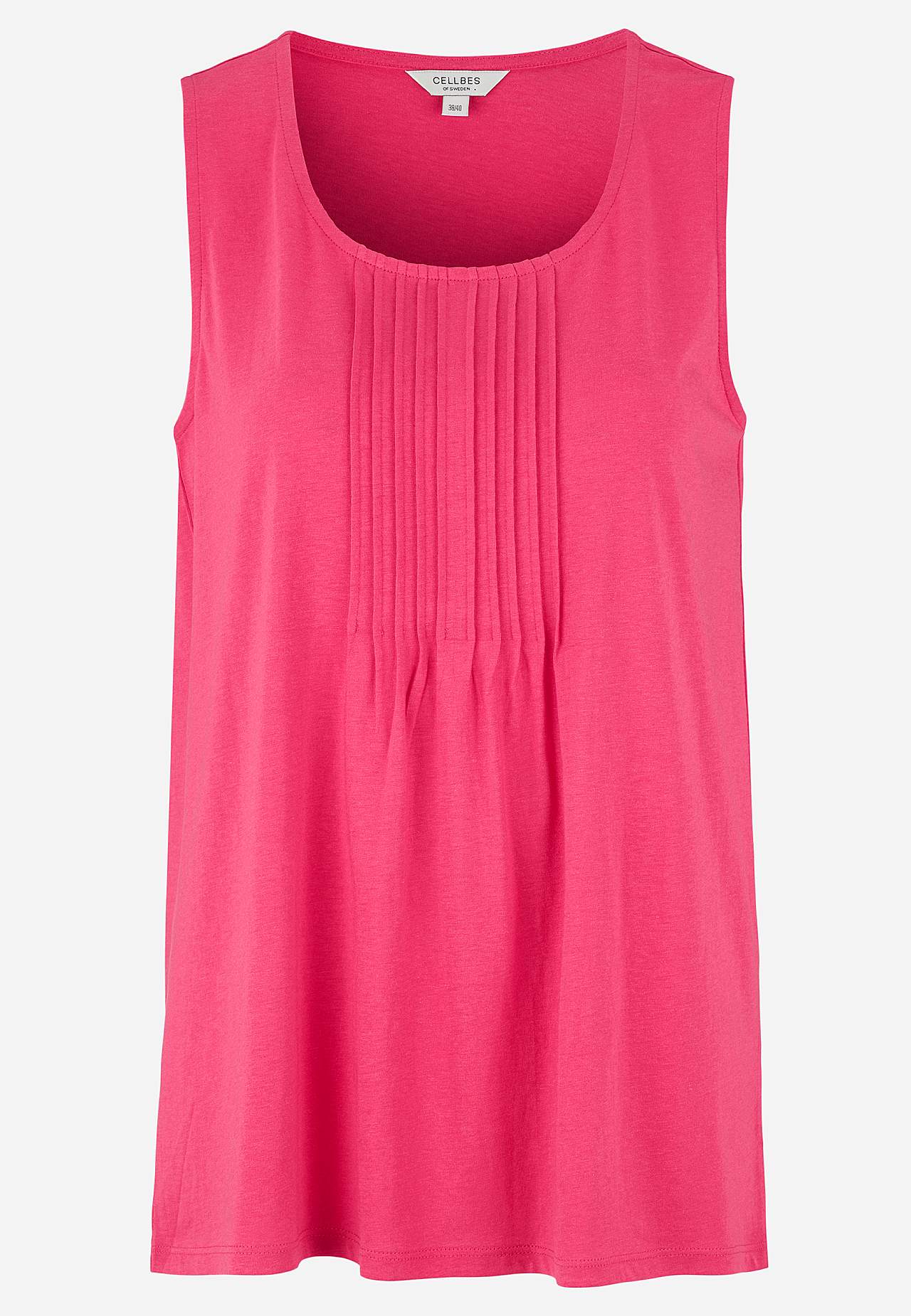 Tanktop met decoratieve plooien