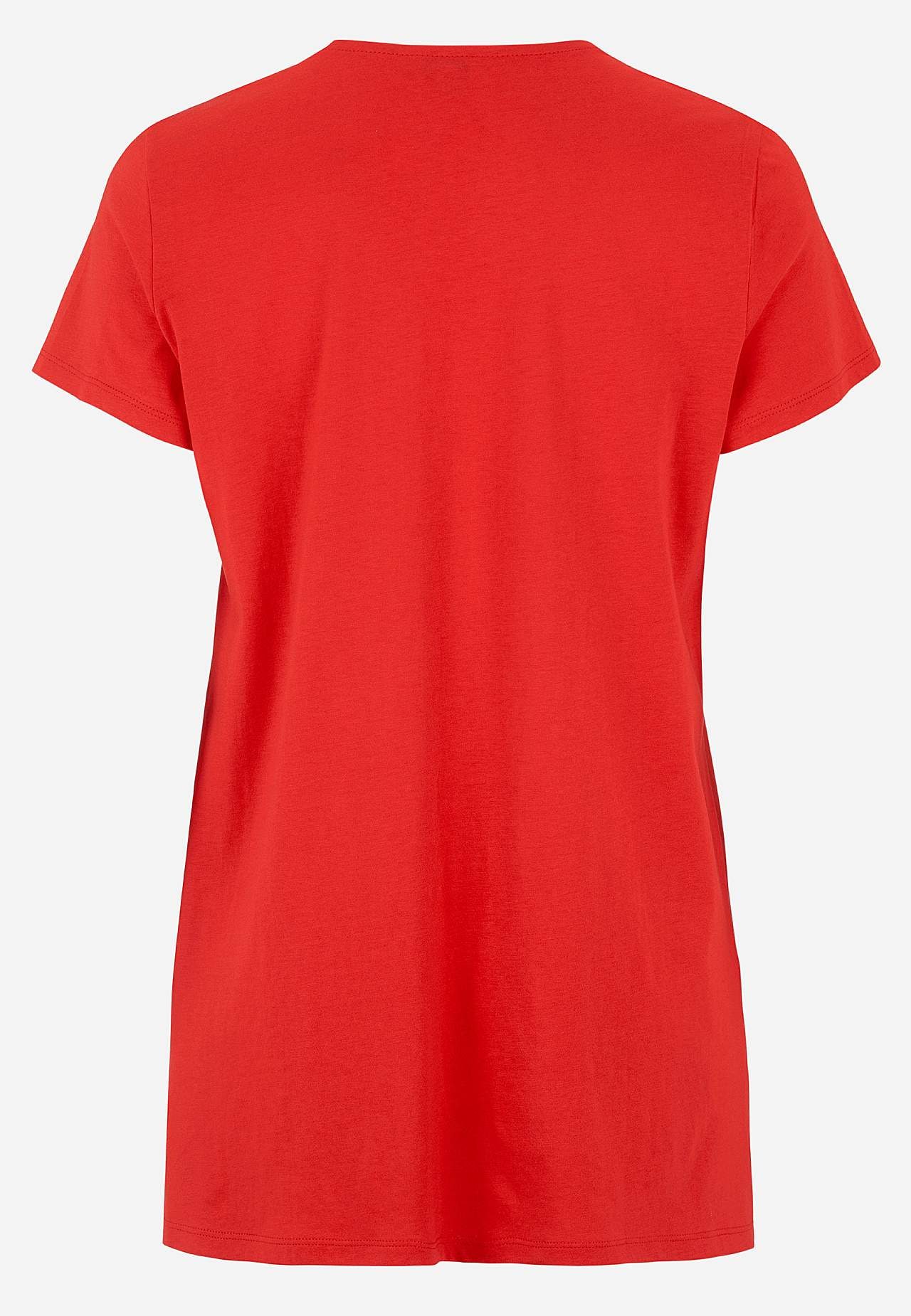 Jersey tuniek met korte mouwen