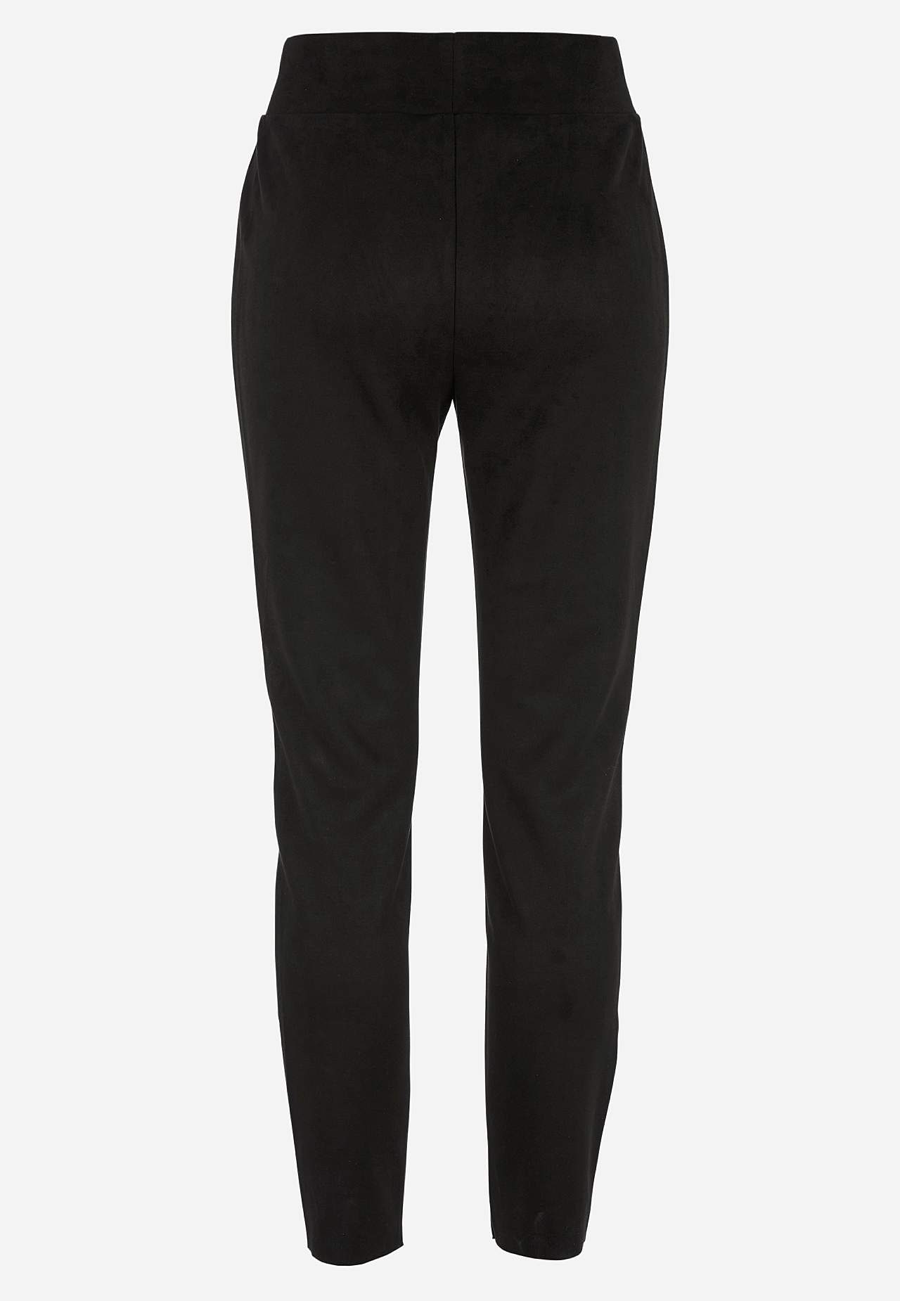 Legging met suède-look