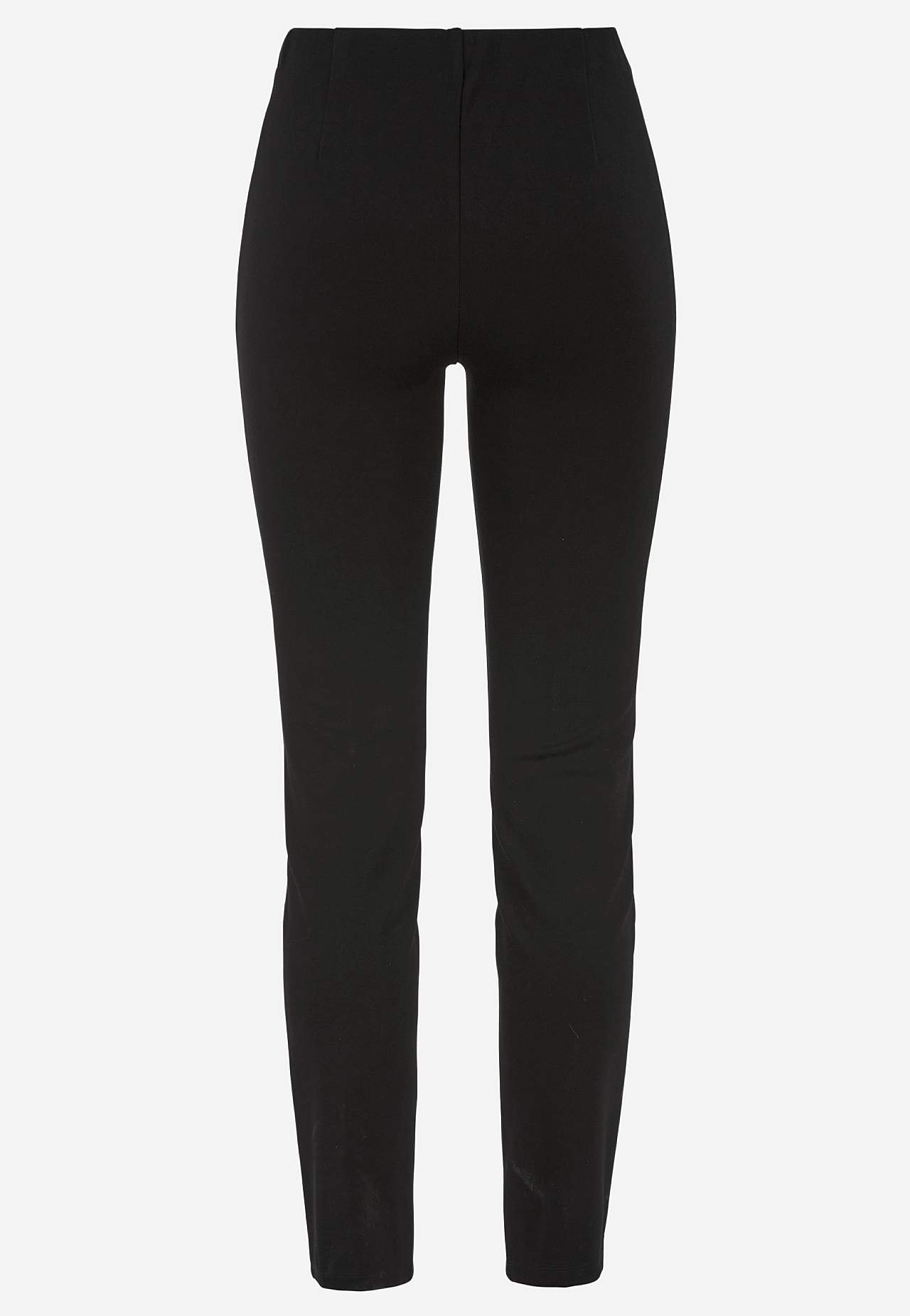 Jersey broek met gestikte vouwen