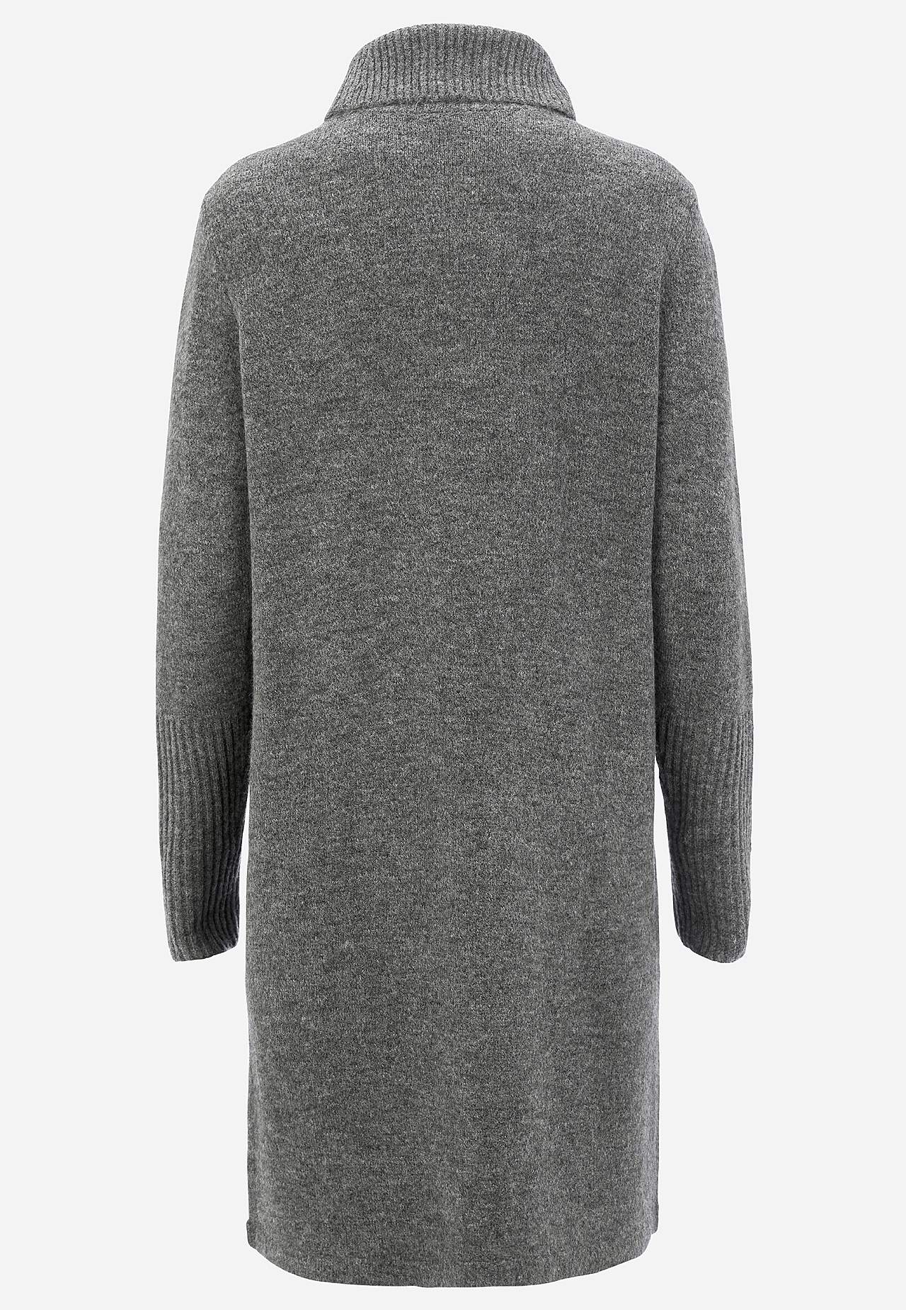 Gebreid polo shirt met wikkel-detail aan de voorkant