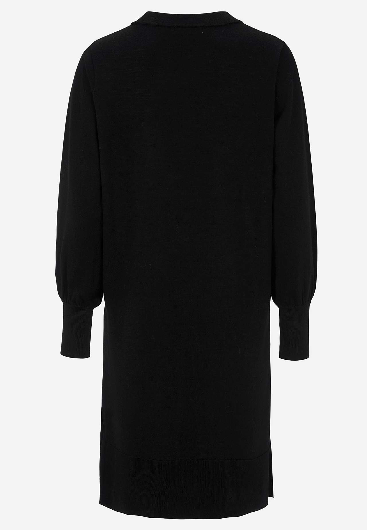 Gebreide Premium jurk van merino wol