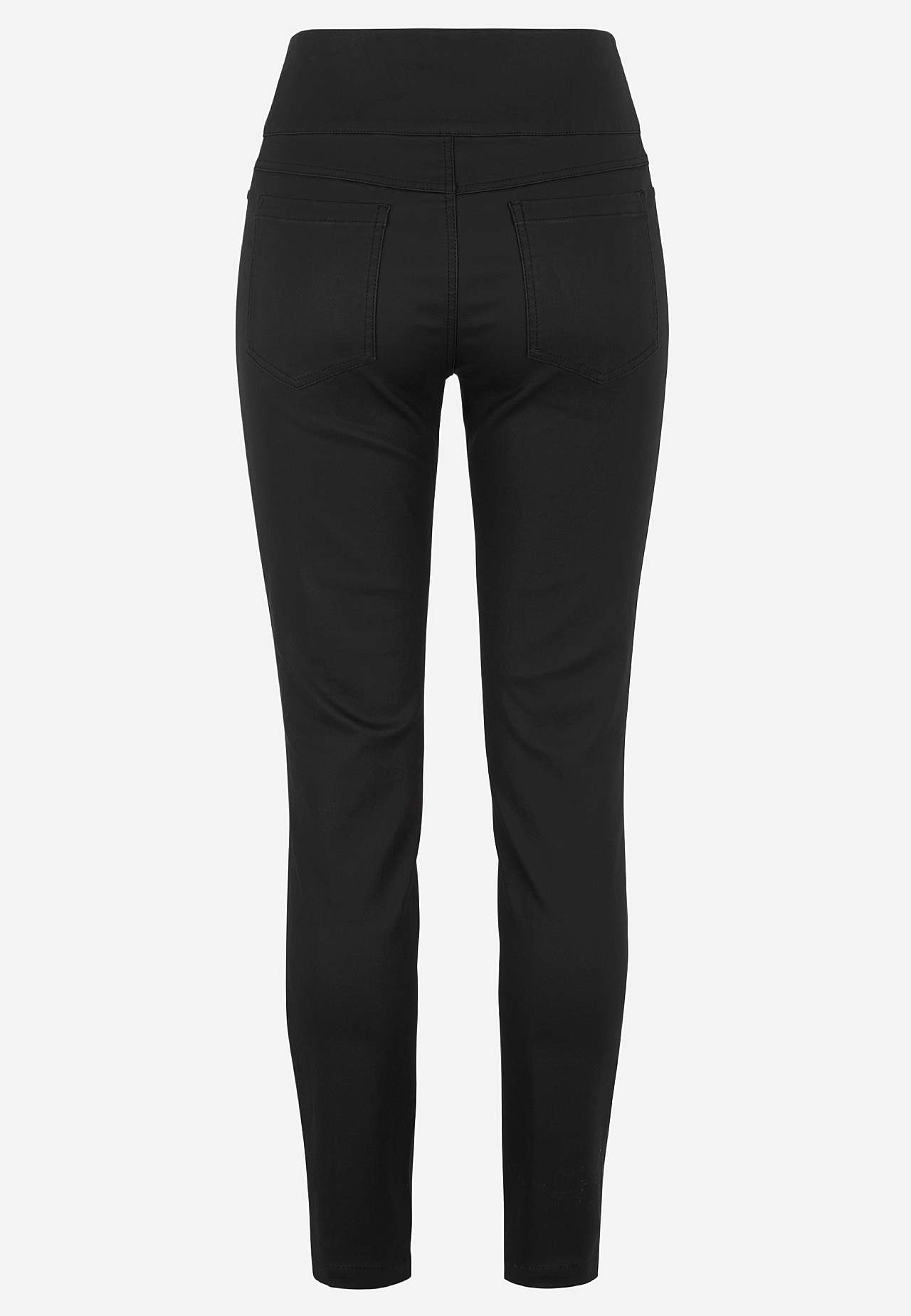 Gecoate jegging met smalle benen