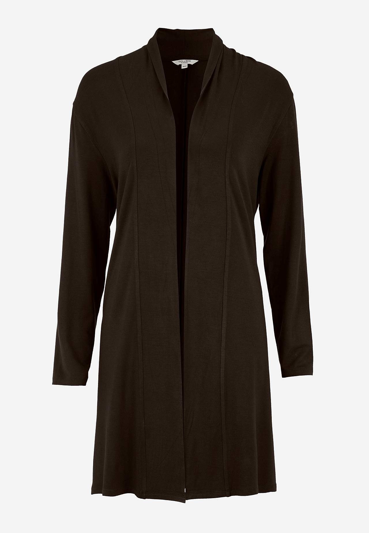 Lange cardigan van tricot
