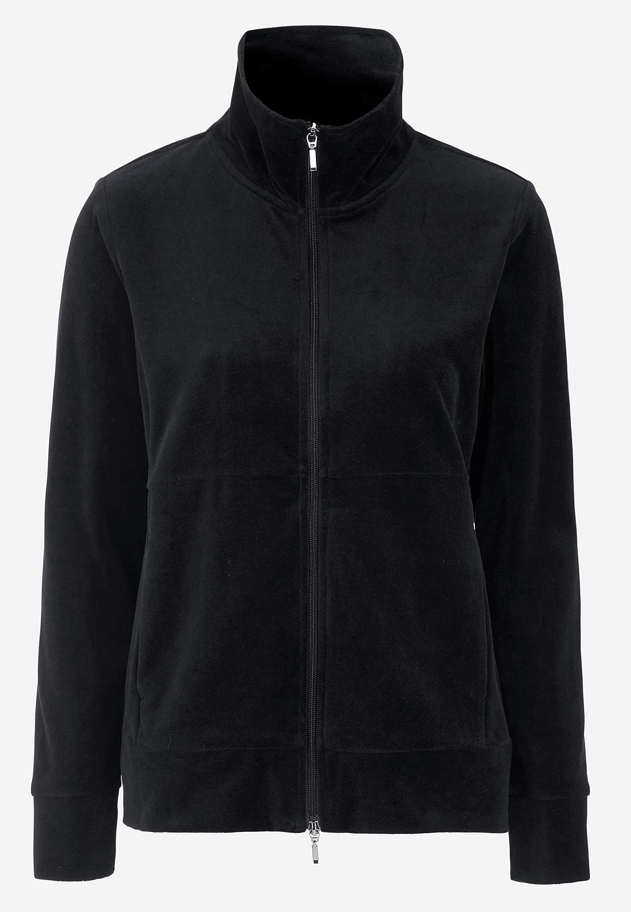 Velours jack met rits