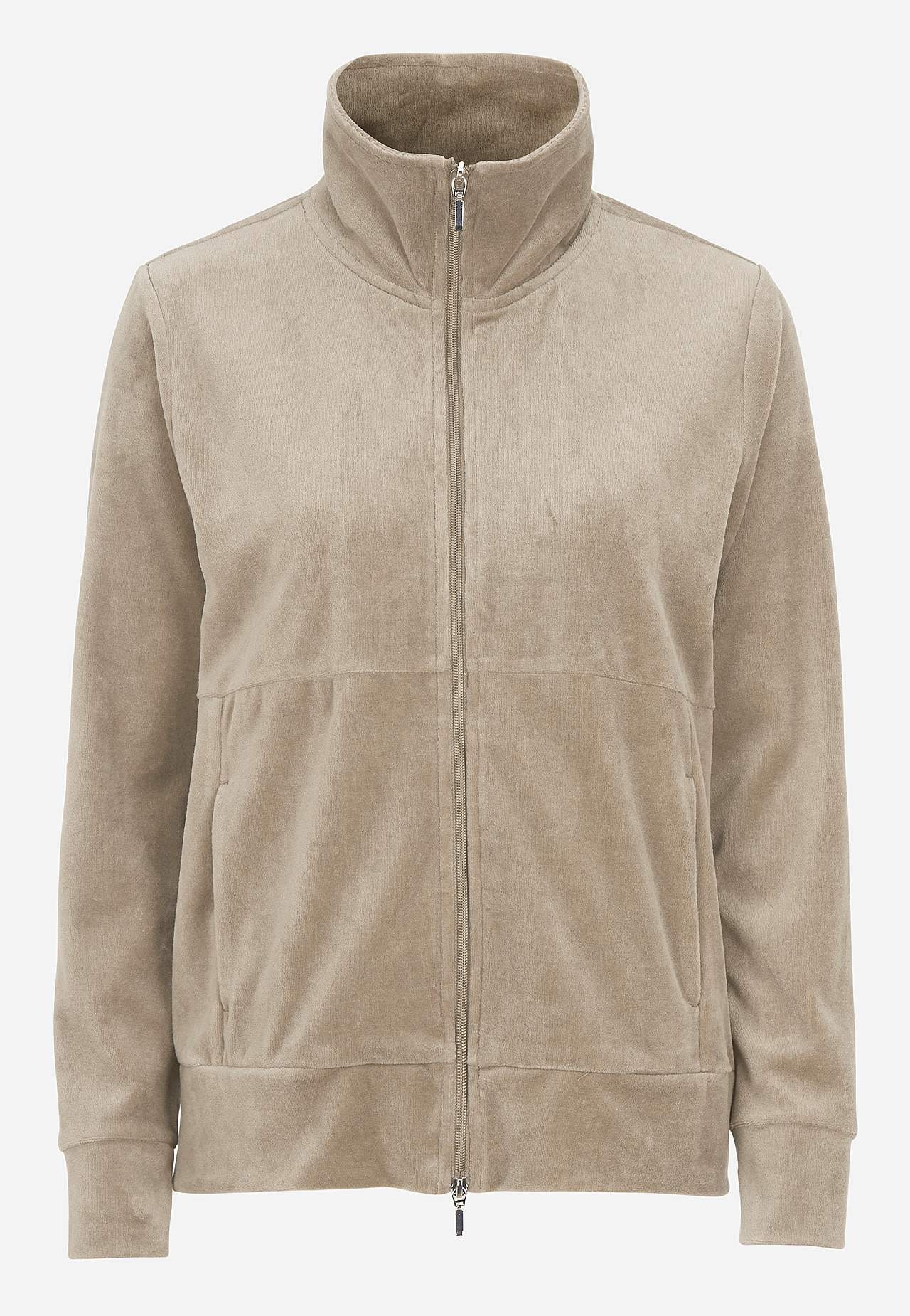 Velours jack met rits