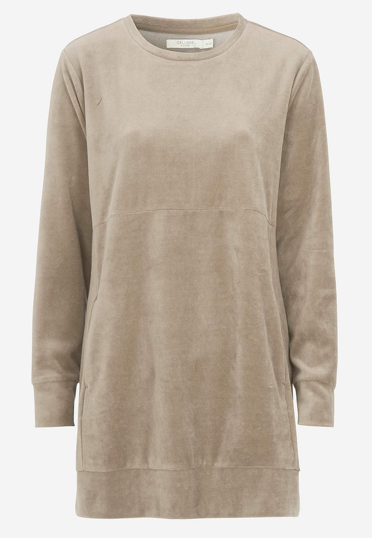 Lange fluwelen tuniek