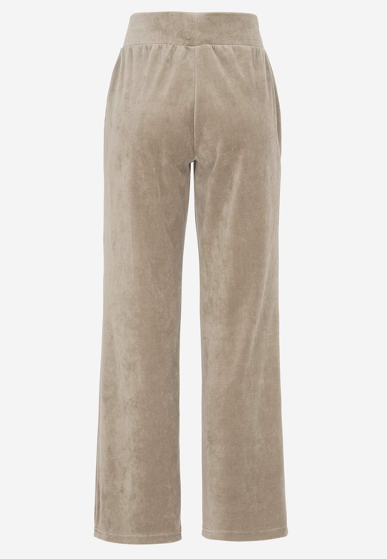 Wijde fluwelen broek